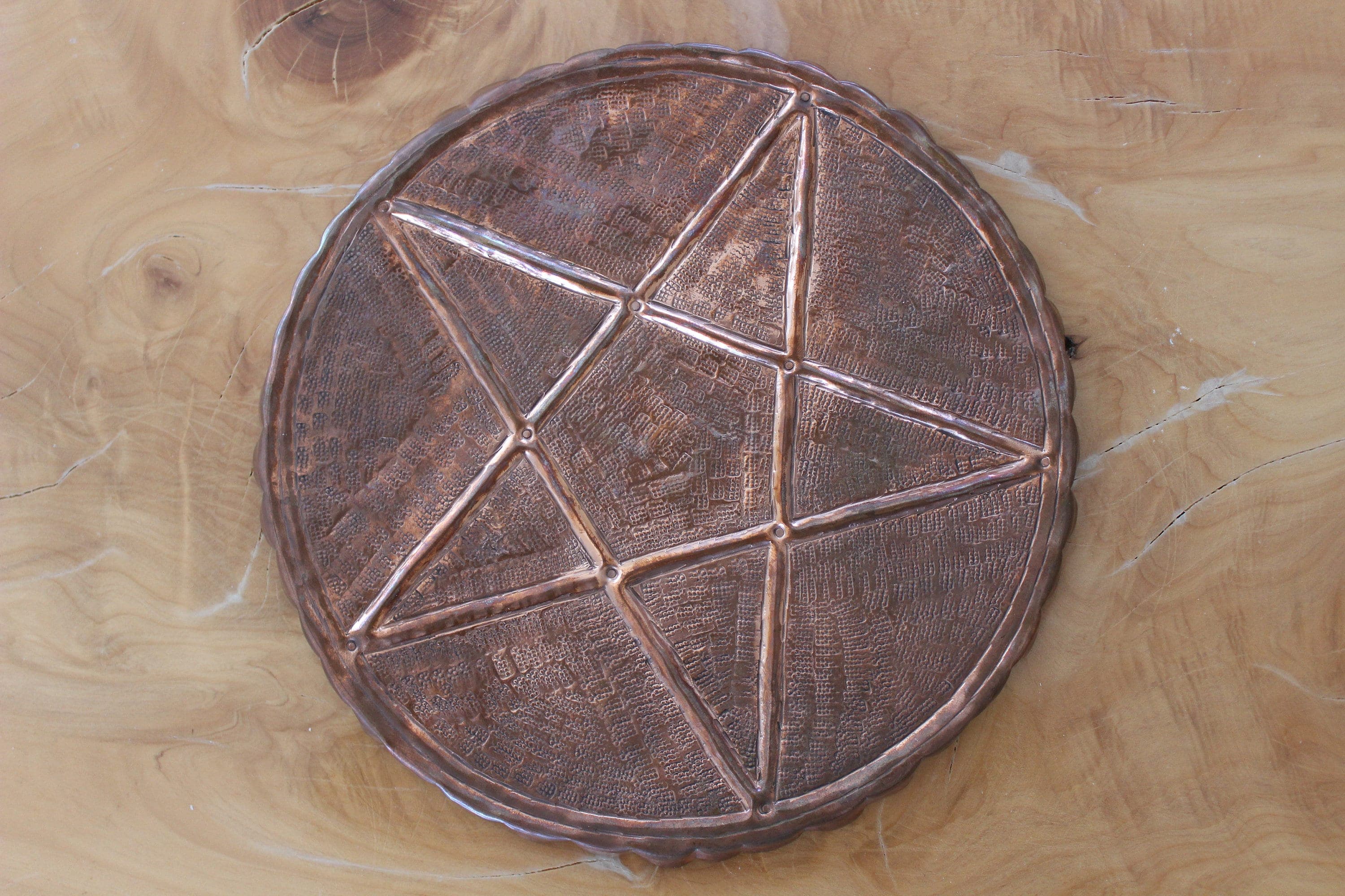 Copper Pentagram Grid Art , 3D Wall Art,