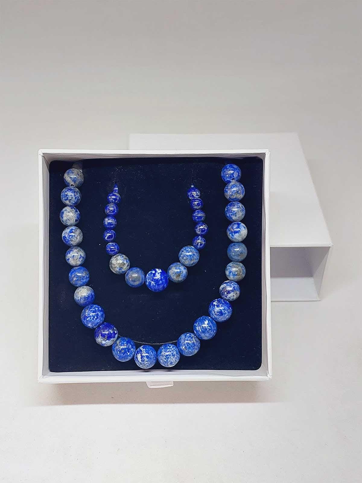 Galaxy Series Lapis Lazuli Stone Necklace & Bracelet Set - image 3