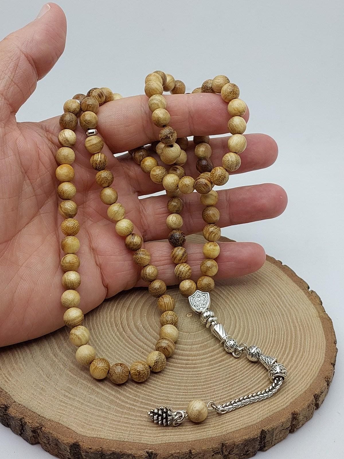 Oud Wood 99 Prayer Beads Rosary 8mm (56532)