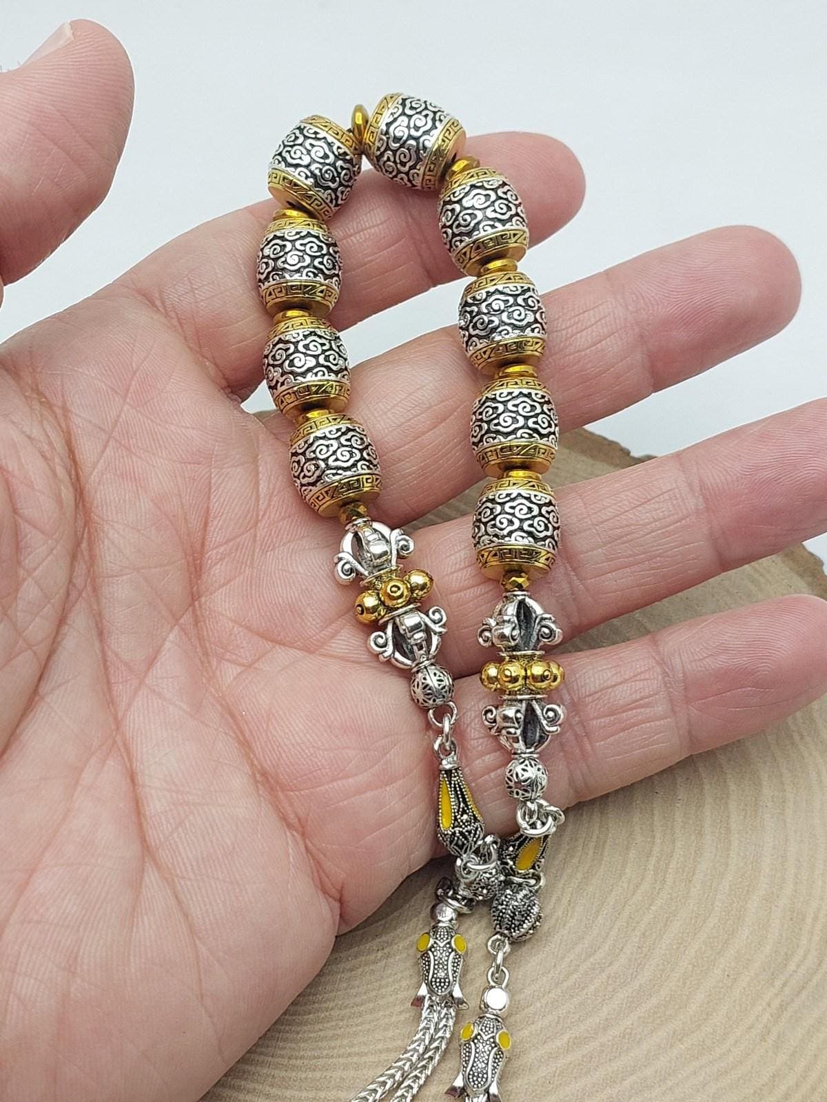 Zaza Prestige Series – Patterned Collectible Rosary, 12×12 mm Oversized Beads (61240)