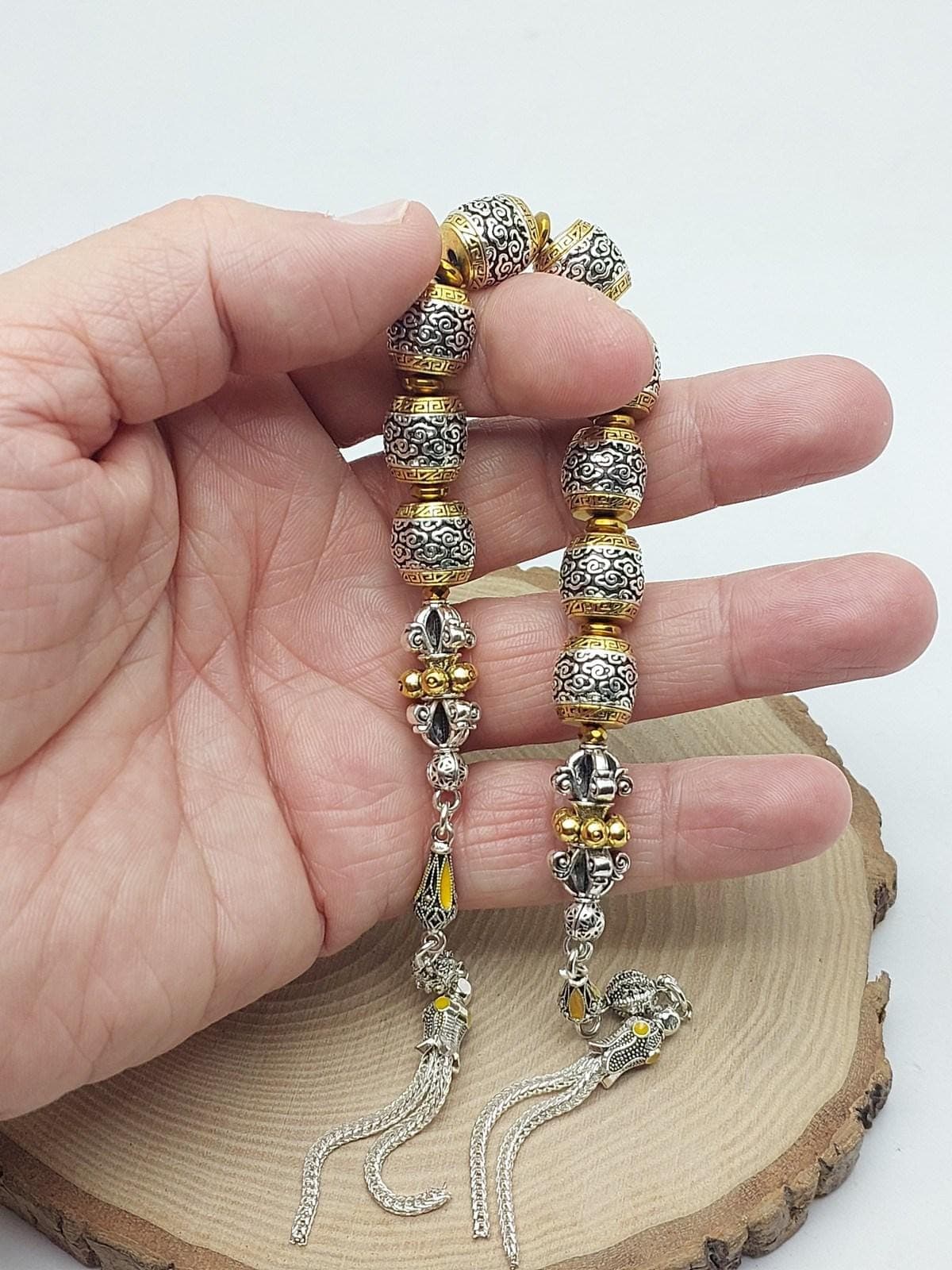 Zaza Prestige Series – Patterned Collectible Rosary, 12×12 mm Oversized Beads (61240)