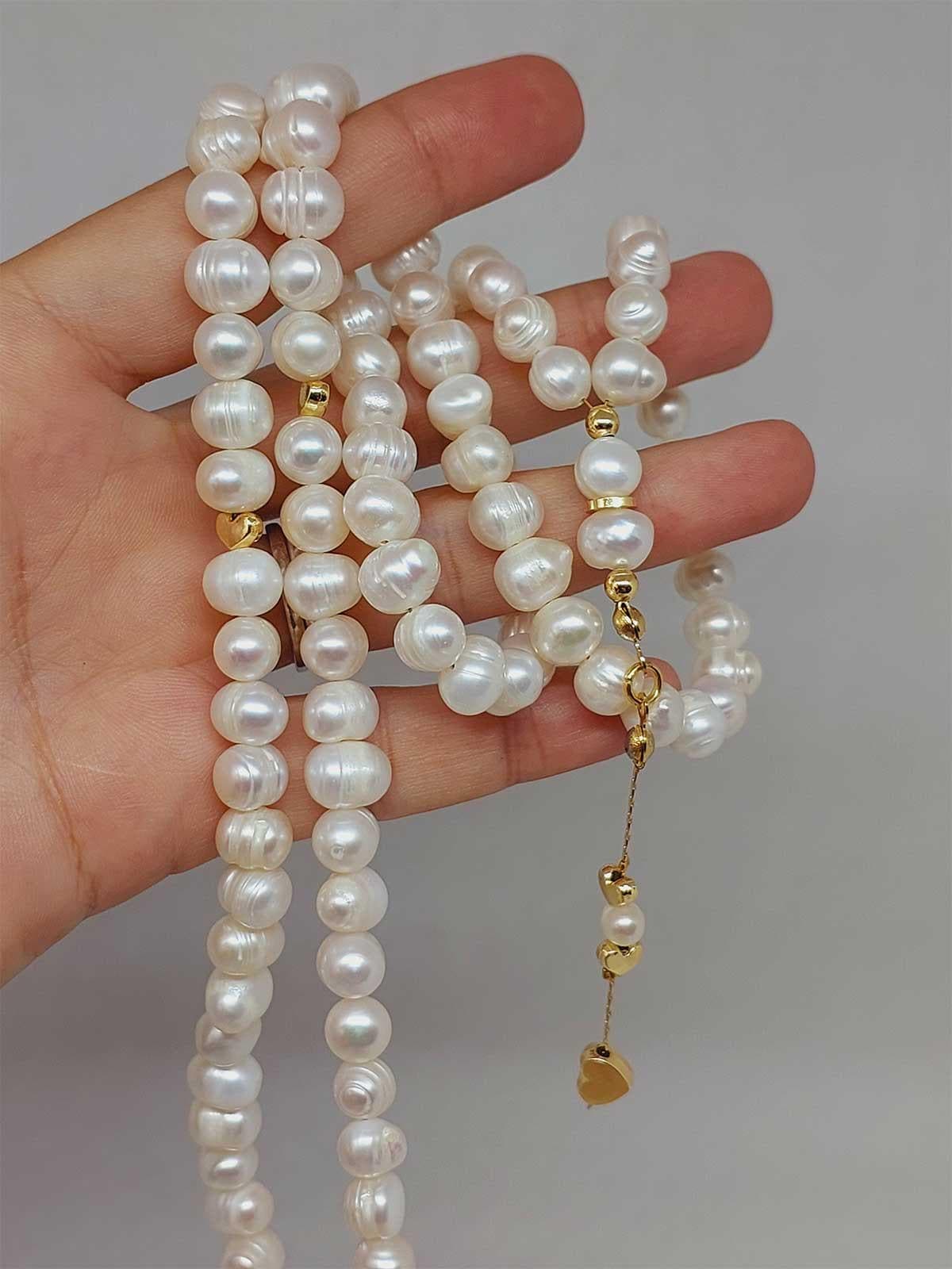 Pearl Stone 99 beads Rosary 8-9mm, Tasbih 99, Natural Stone 99 Beads, Tasbeeh, Misbaha, Islamic Prayer Beads, Tasbih, Muslim, Misbah,