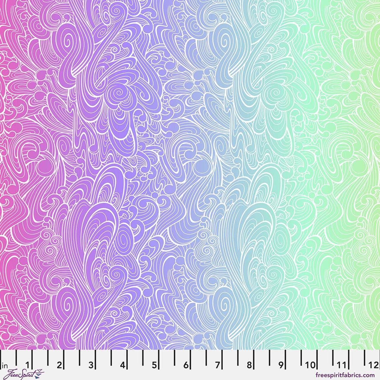 Tula Pink's Riptide - Deep Dive || Floral Reef