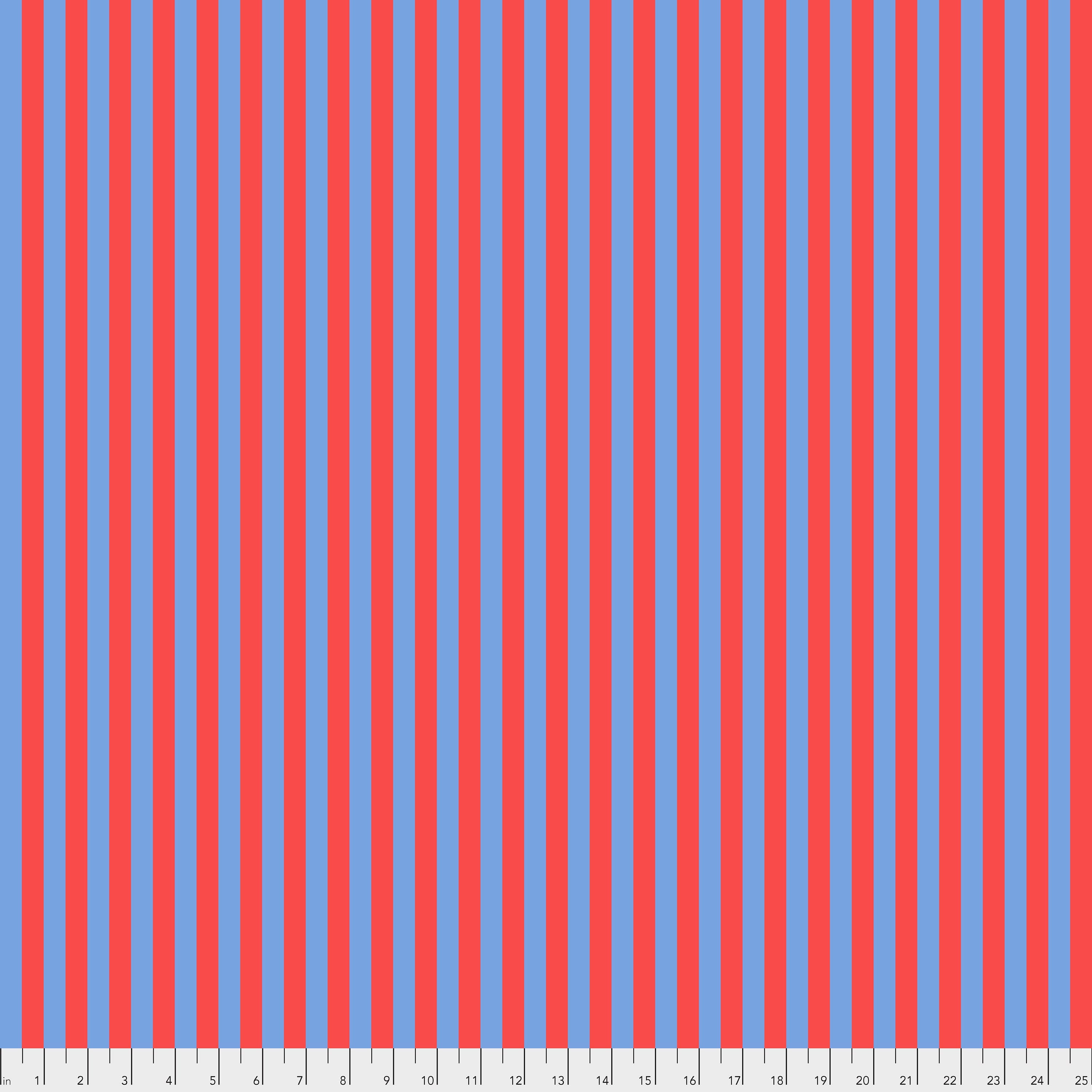 Tula Pink Tent Stripes, Lupin Blue Red