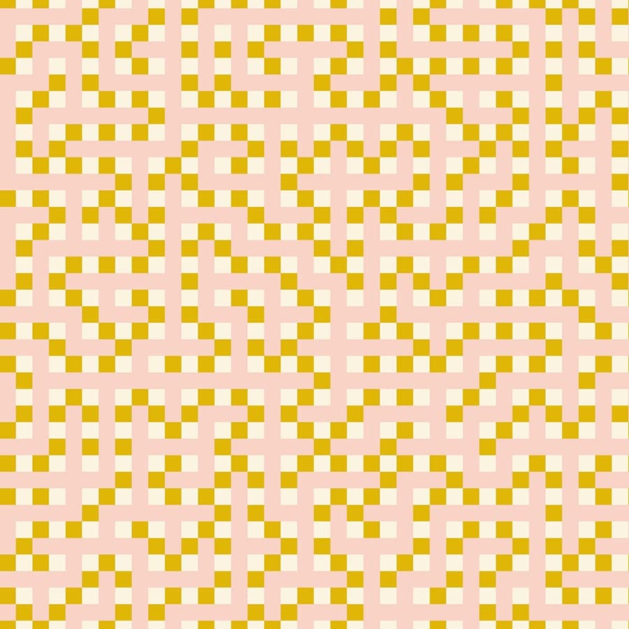 Picture Book, Maze in Goldenrod, by Kimberly Kight for Ruby Star Society