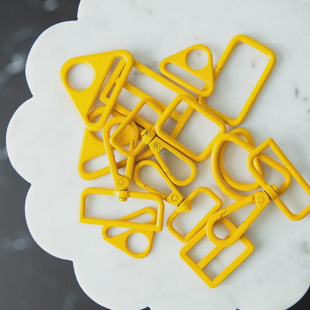 Dijon Yellow Bag Hardware, Sets of 2, by Stitch Supply Co.