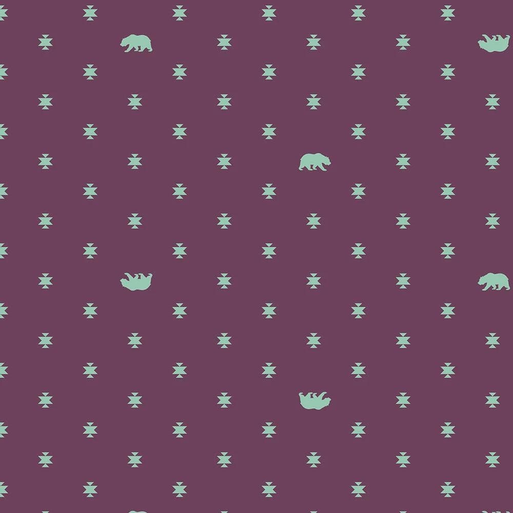 1/2 YD Tula Pink Spirit Animal, Bear Hug Purple