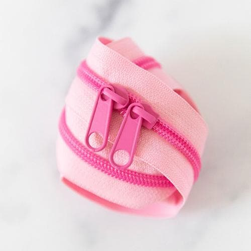 Bubblegum 30" Long Double Sided  #5 Zipper