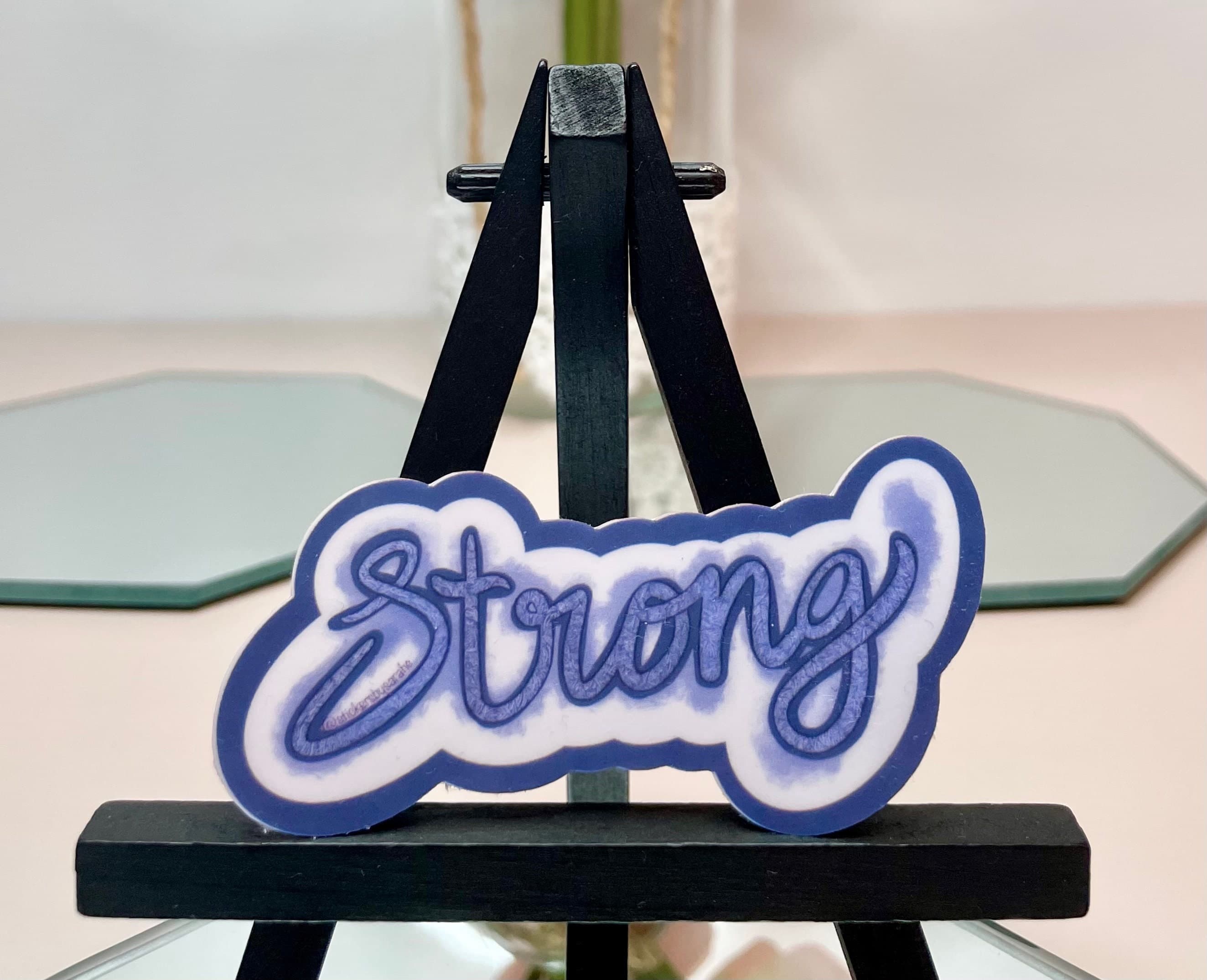 Strong mental health sticker waterproof vinyl sticker for laptop | motivational water bottle sticker | hydroflask sticker | tablet sticker | - image 3