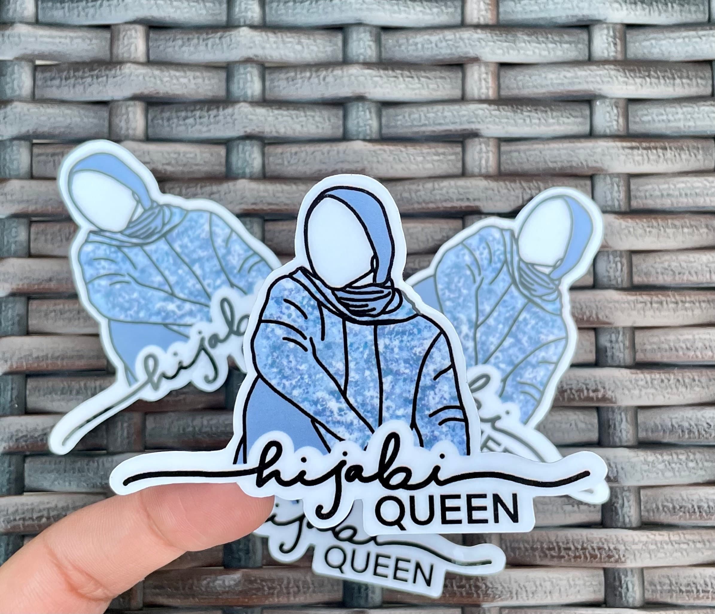 Hijabi sticker, hijabi gift, islamic sticker, muslim sticker, islam sticker, hijab islam, hijab is my crown, muslimah sticker, ramadan gift