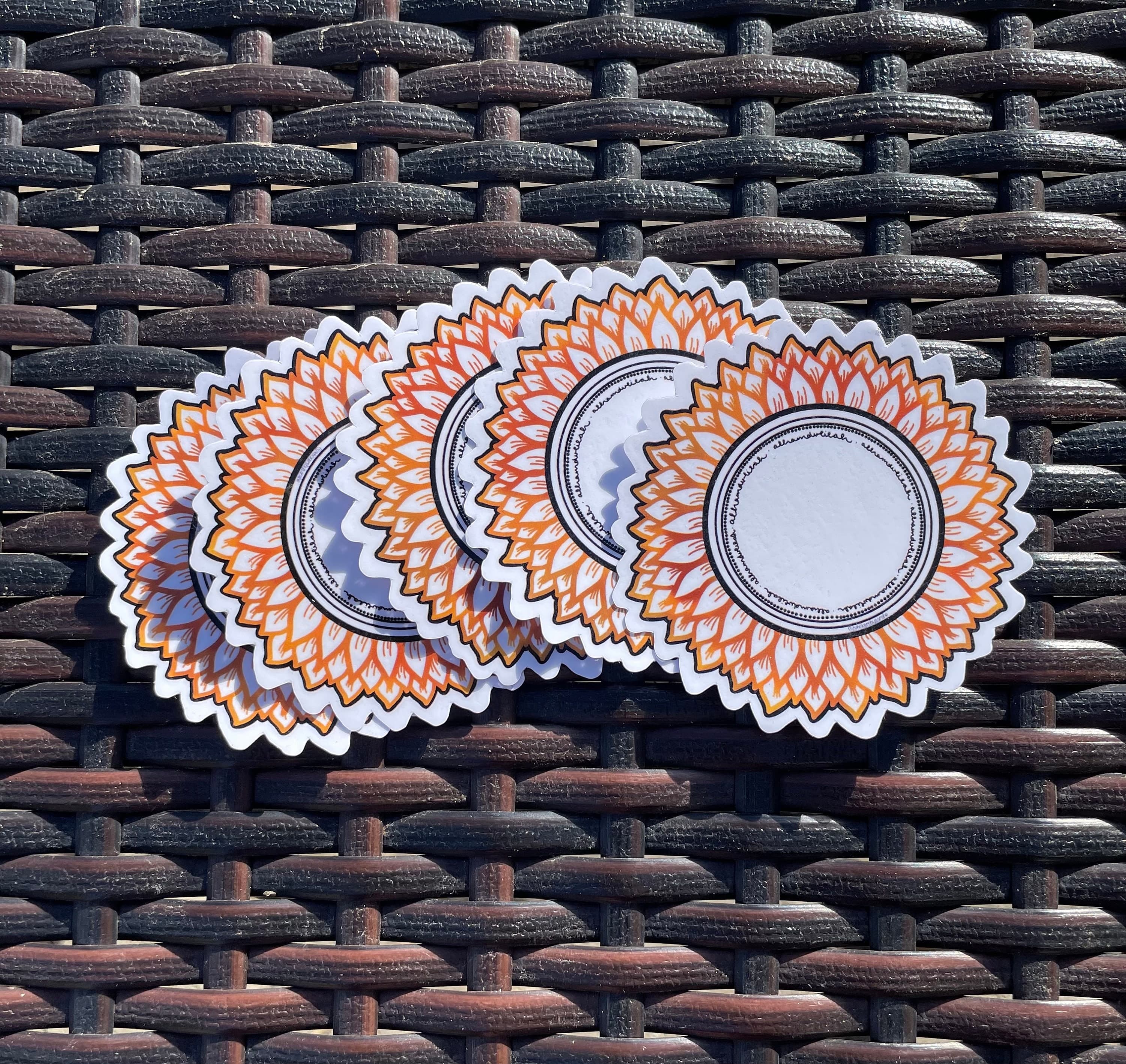 Alhamdulilah sticker, muslim sticker, muslim laptop sticker, islamic laptop sticker, islamic sticker, islamic stickers, elhamdullah, ramadan - image 5