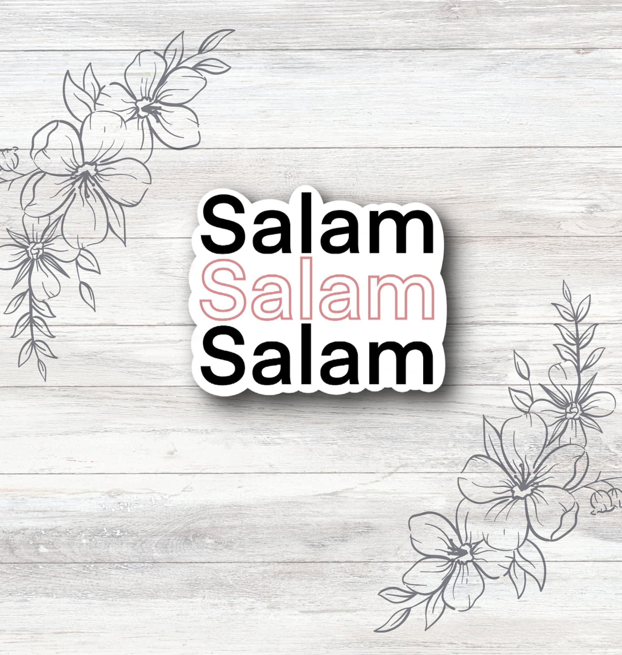 Salam sticker, Islam sticker, muslim sticker, muslim laptop sticker, islamic laptop sticker, islamic sticker, islamic sticker, muslimah,