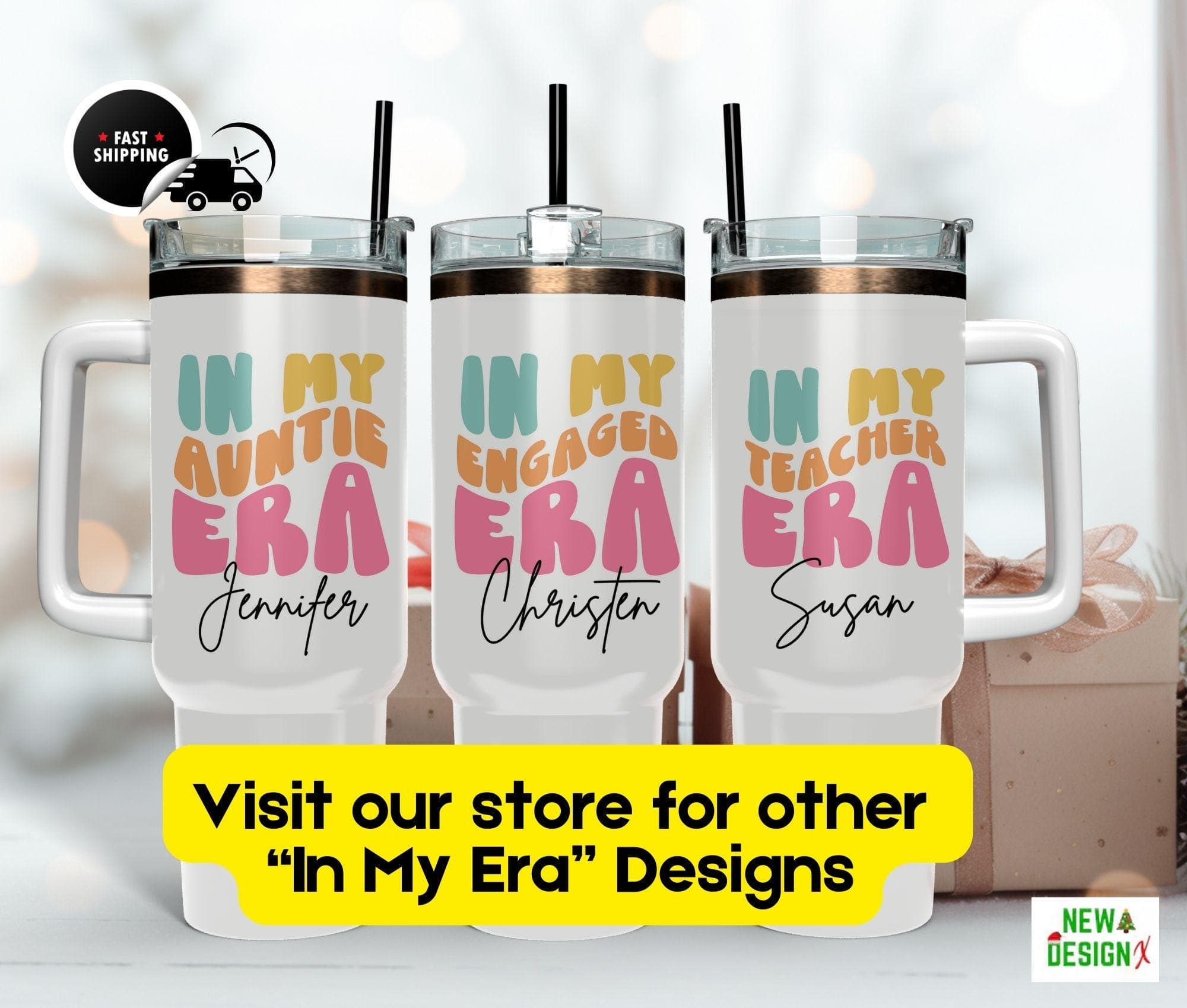 "Auntie Gift - Cute Mug for Aunt in Her Auntie Era!"
Show Aunt Appreciation with this Cold Cup designed as a Trendy Tumbler for her favorite drinks.