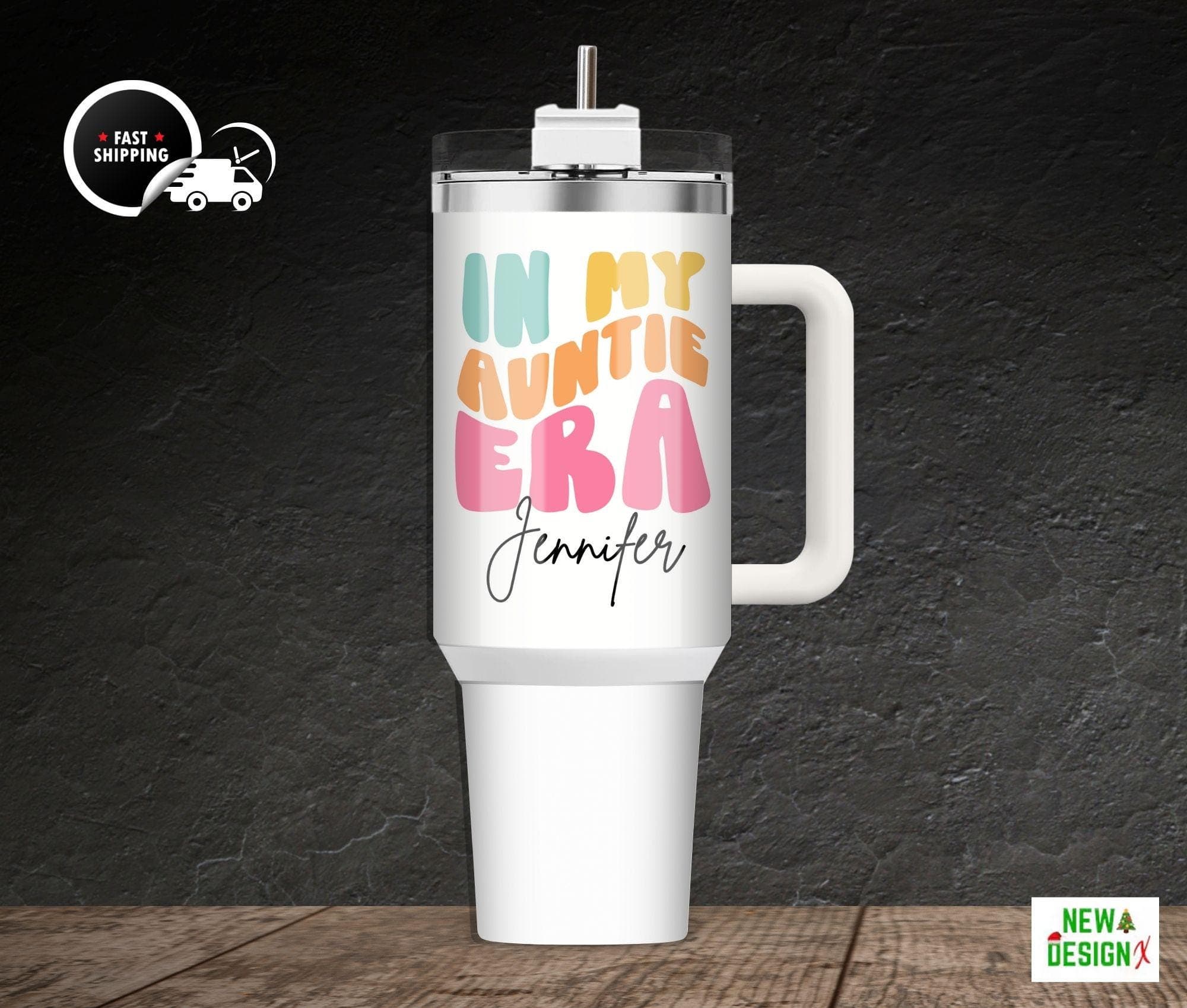 "In My Auntie Era Cup - Cute Retro Cup for the Best Auntie!"
Perfect for a Gift for New Auntie or a Trendy Auntie Gift, this Coffee Cup Mug shines with style.