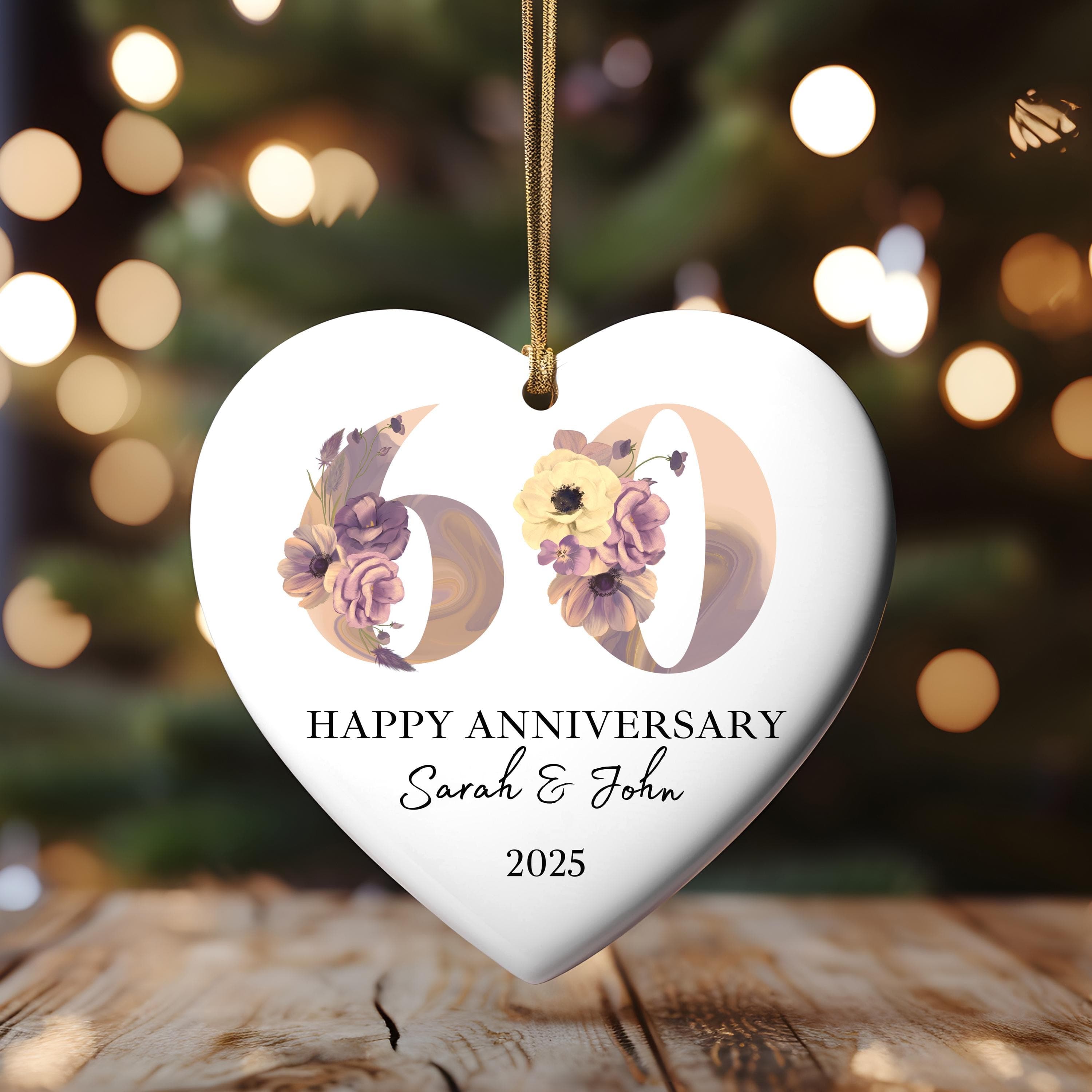 Anniversary Ornament | Anniversary Gift | Married Ornament | Wedding Gift | Personalized Marriage Anniversary Gift - image 3