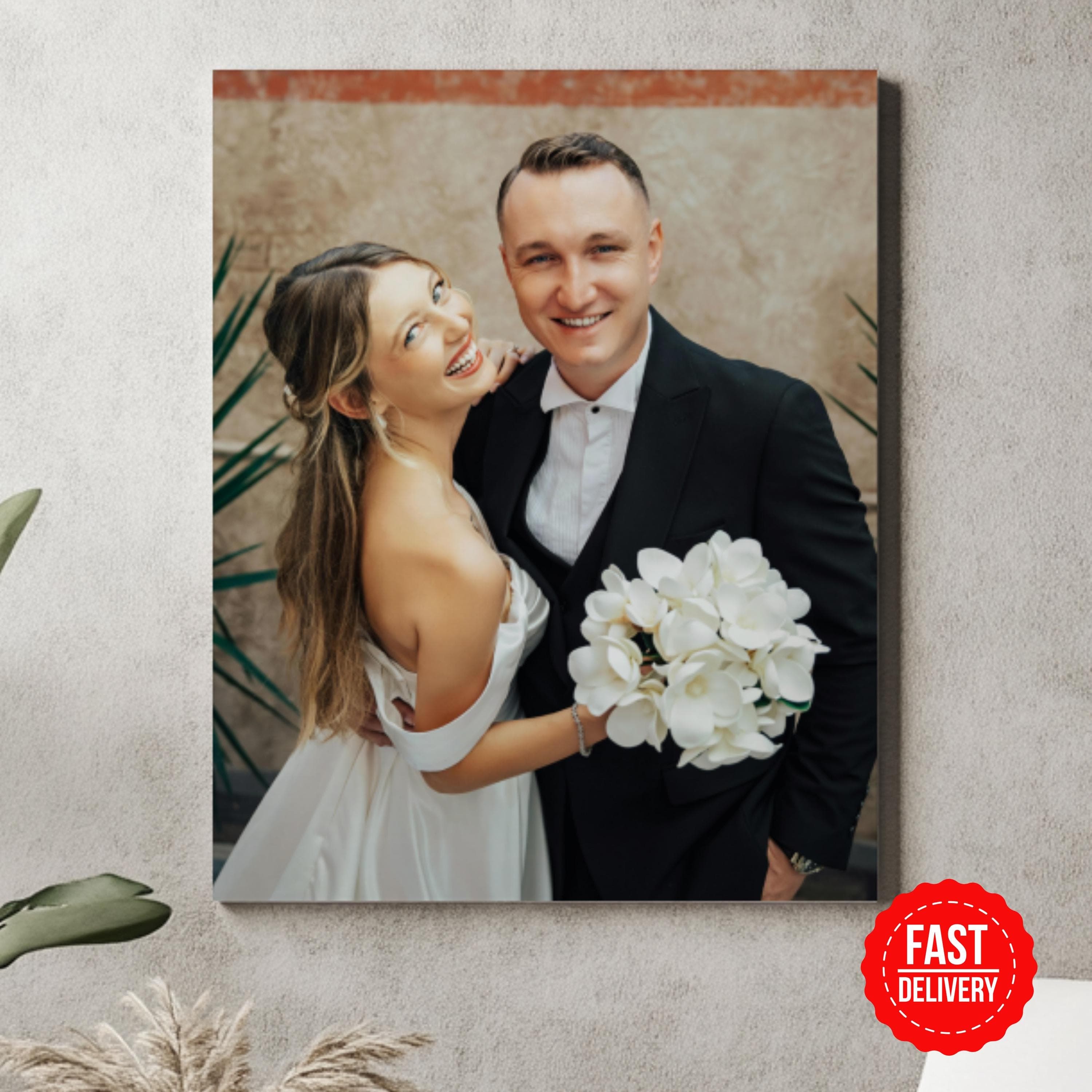 Custom Canvas Wedding Photo Print | Canvas Photo Gifts For Him & Her | Photo to Canvas Wall Art | Wedding Gift for Couple | Anniversary Gift - image 3