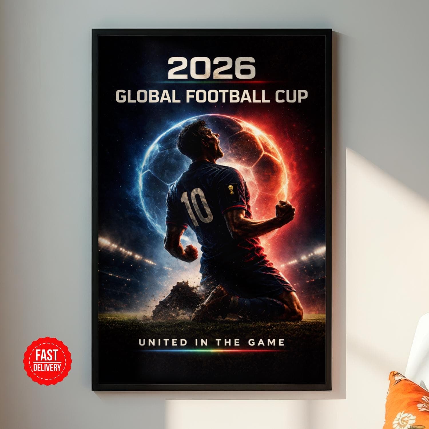 World Cup Poster Print 2026, Soccer Football World Cup Poster 2026, Soccer Gift, Soccer Wall Art, Vintage World Cup Soccer Poster