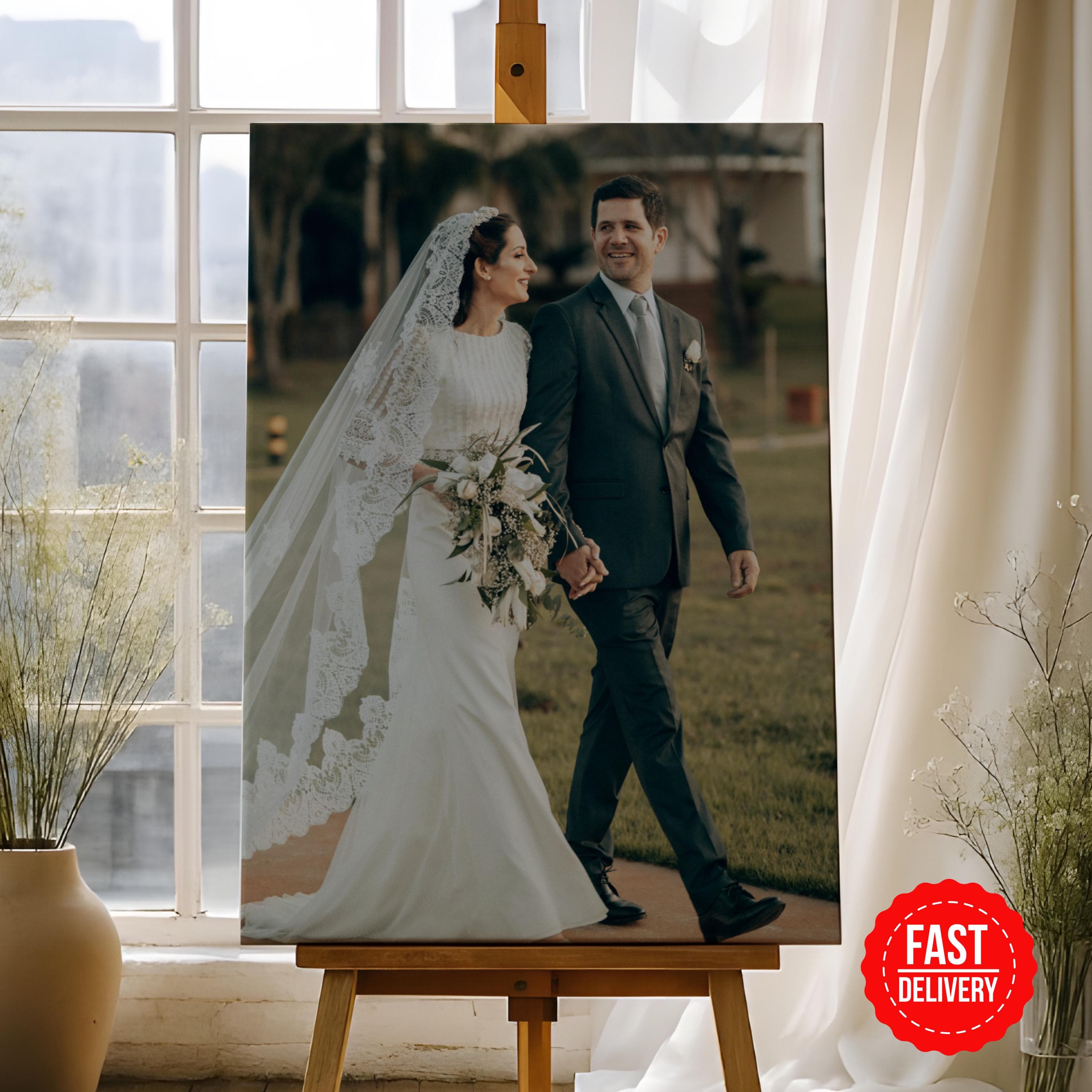 Custom Canvas Wedding Photo Print | Canvas Photo Gifts For Him & Her | Photo to Canvas Wall Art | Wedding Gift for Couple | Anniversary Gift - image 5