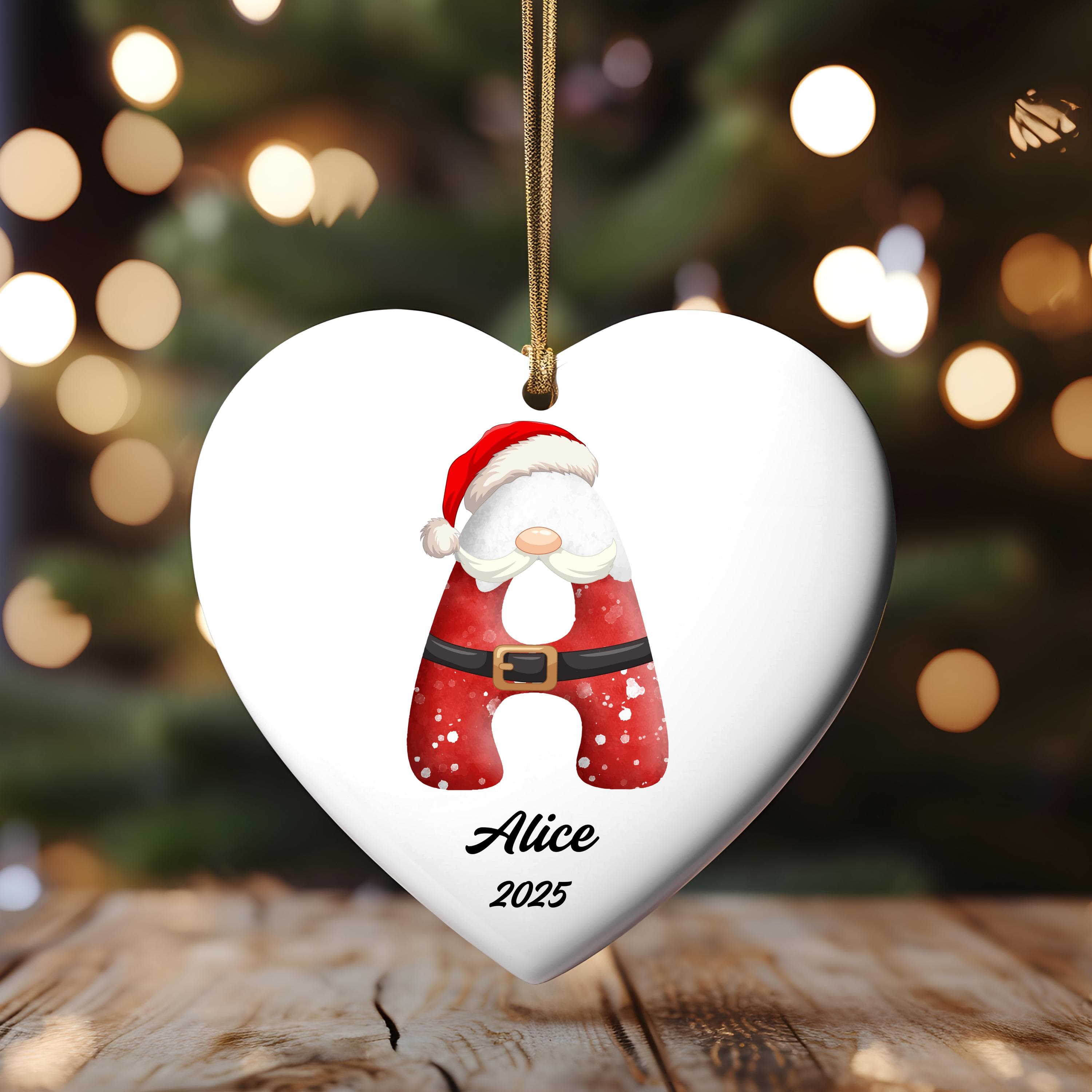 Name Personalized Ornament | Christmas Ornament | Monogram Ornament | Christmas Gift | Gift for Him | Letter Name Ornament - image 3