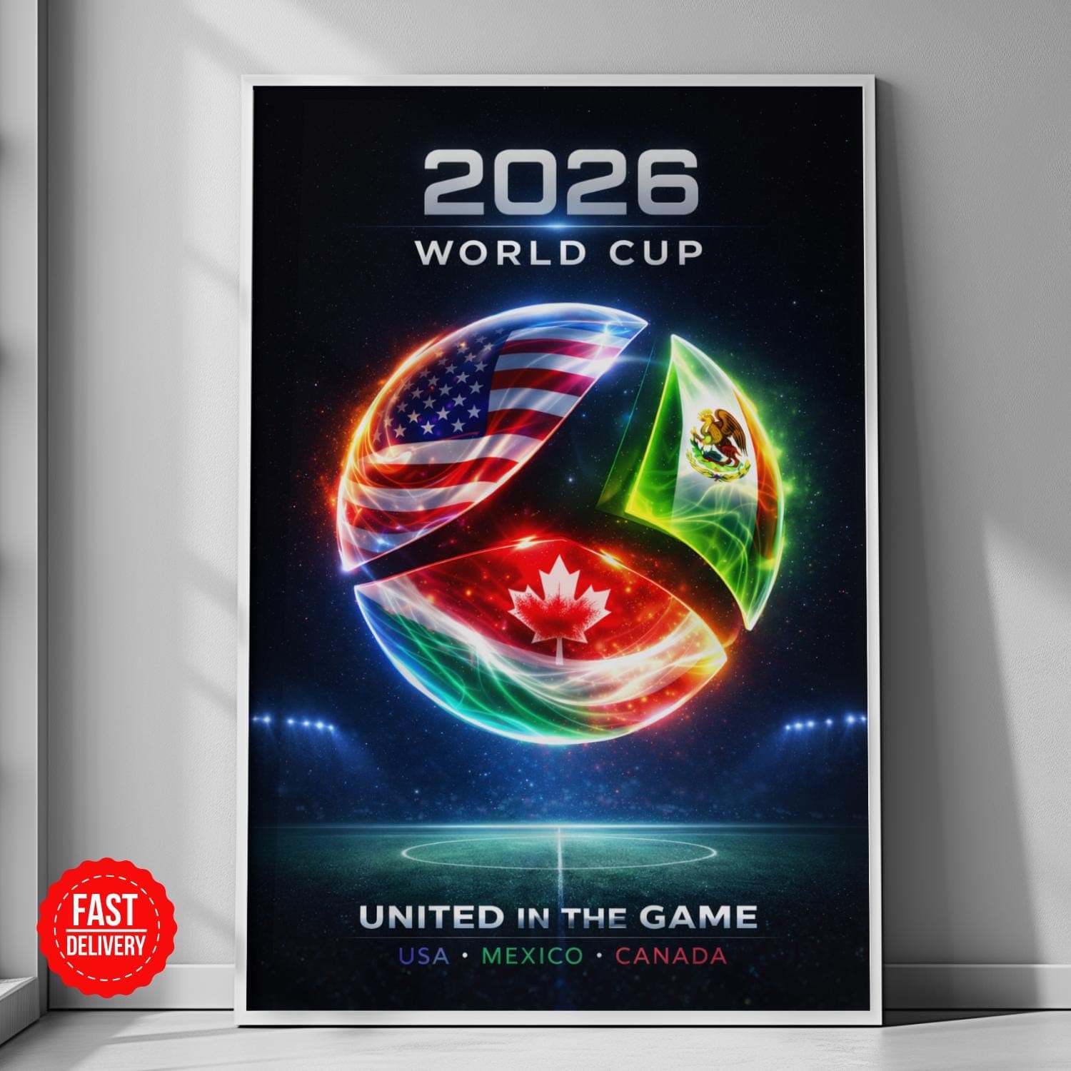 World Cup Poster Print 2026, Soccer Football World Cup Poster 2026, Soccer Gift, Soccer Wall Art (Unframed Print) - image 5