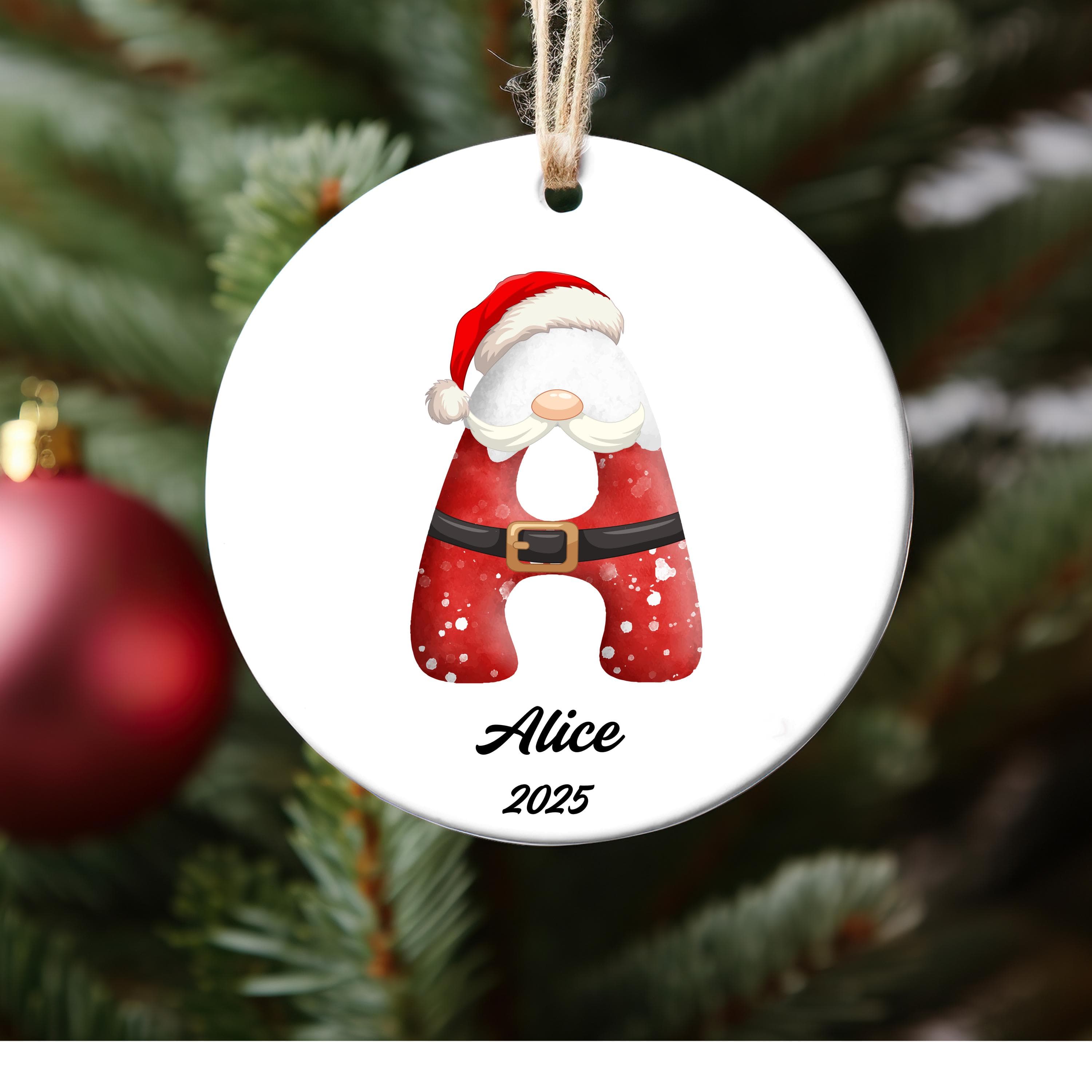 Name Personalized Ornament | Christmas Ornament | Monogram Ornament | Christmas Gift | Gift for Him | Letter Name Ornament