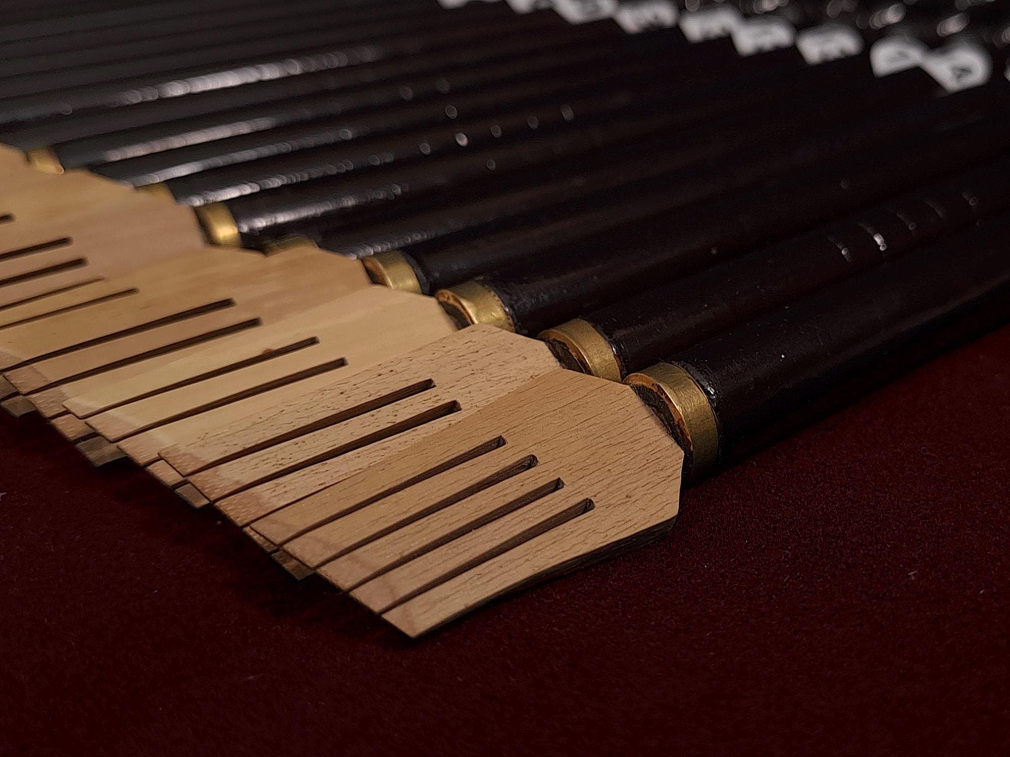 Wide nib bamboo calligraphy tool for expressive lettering using diluted paint