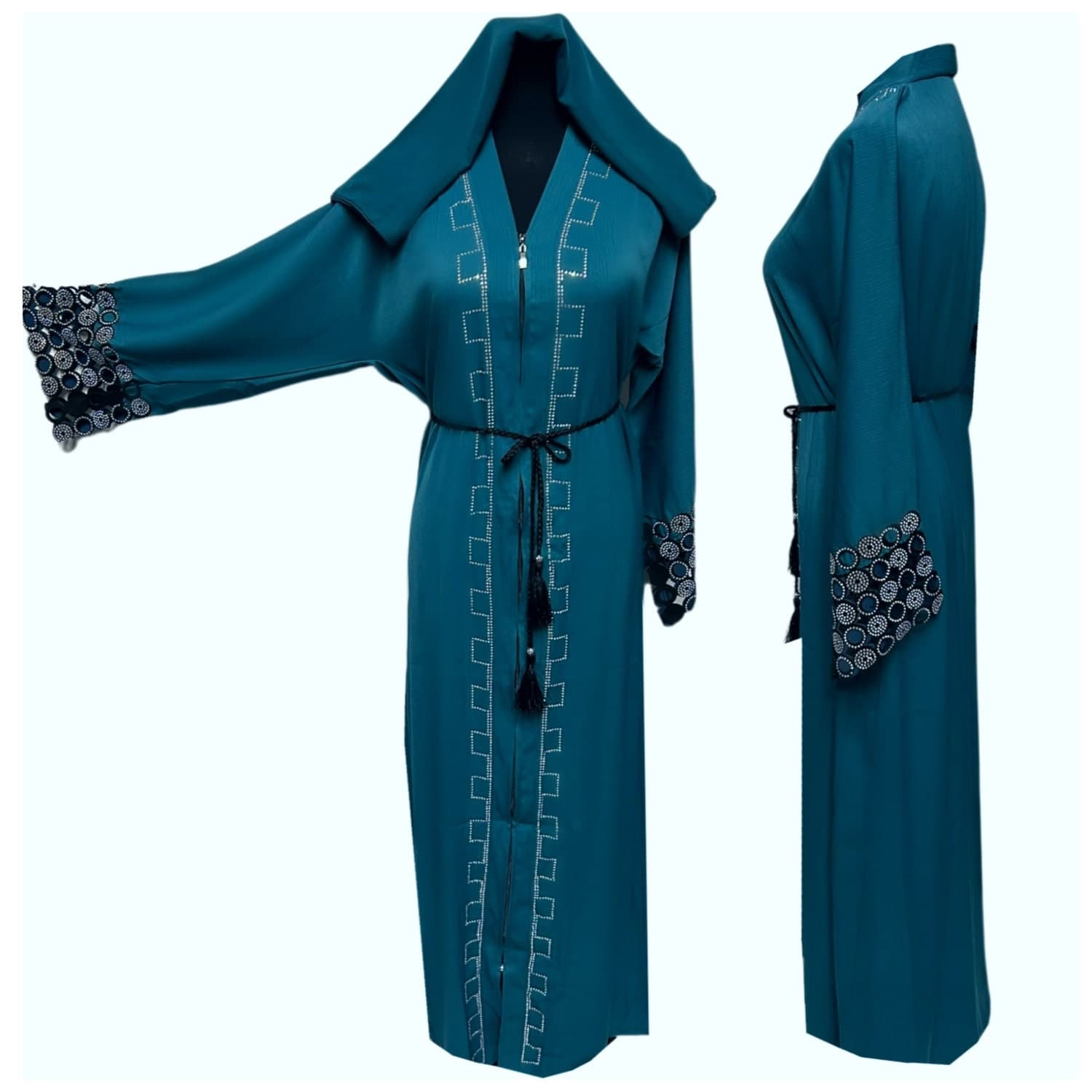 Women's Stone Works Abaya Jalabiya Arab Long Dress (Copy)