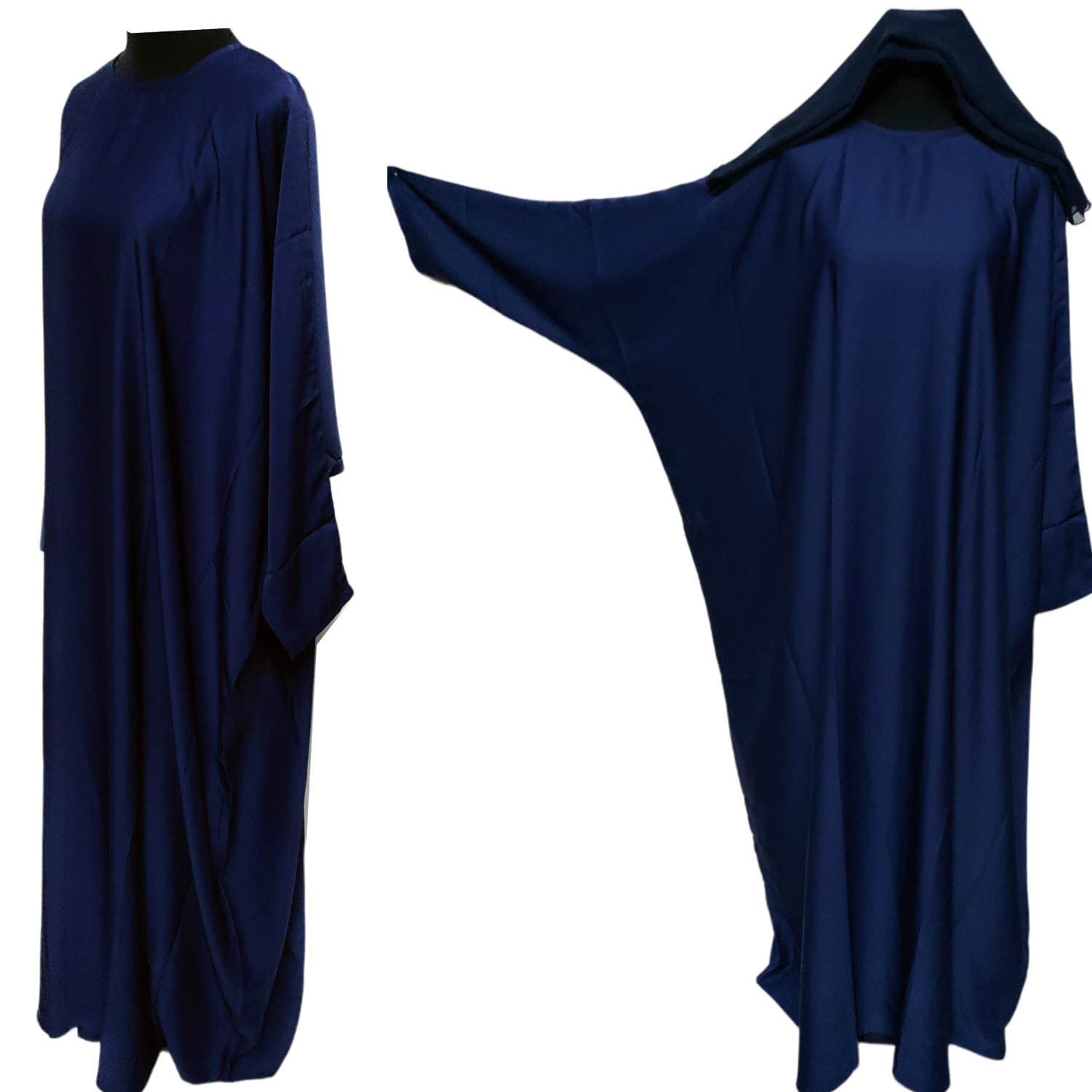 Modern Nida Arabian Blue Abaya Farasha Jalabiya