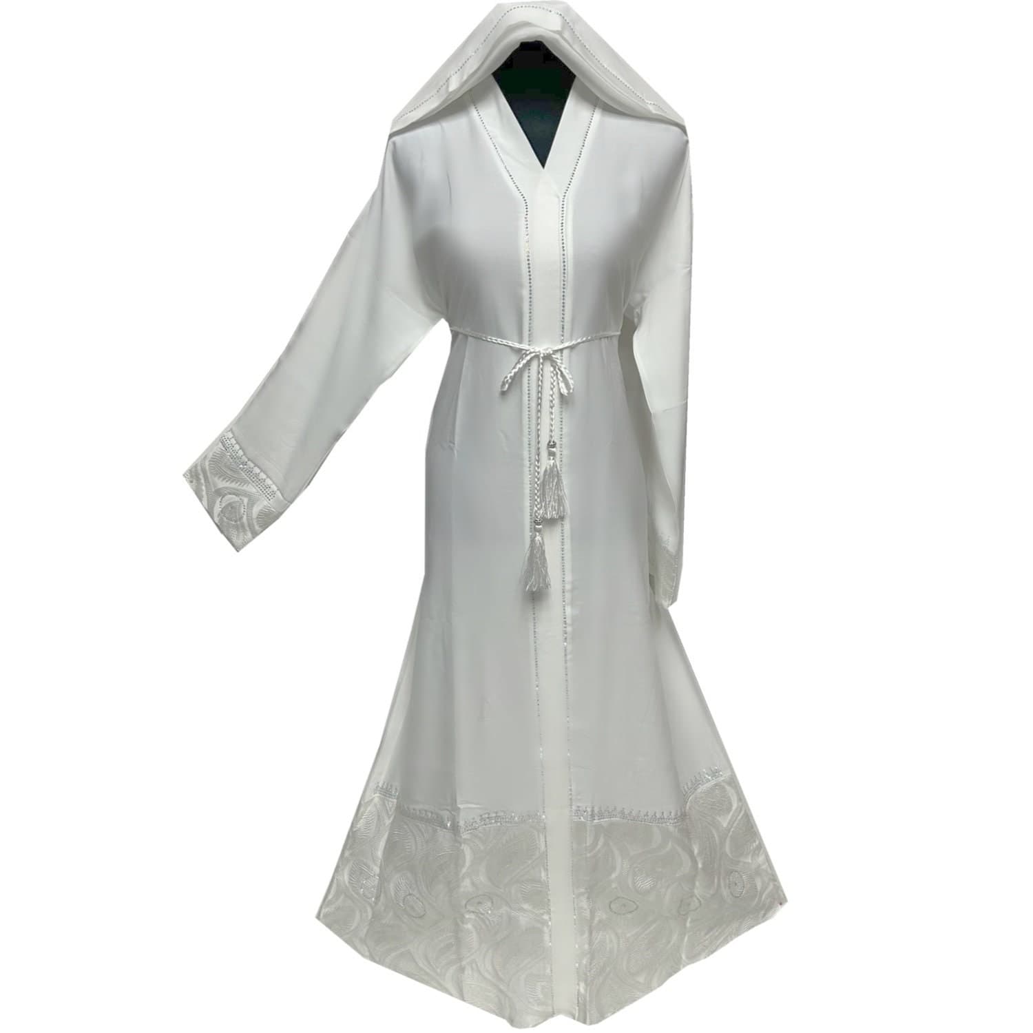 Latest Design Women's Abaya Jalabiya long dress With stone work - image 5