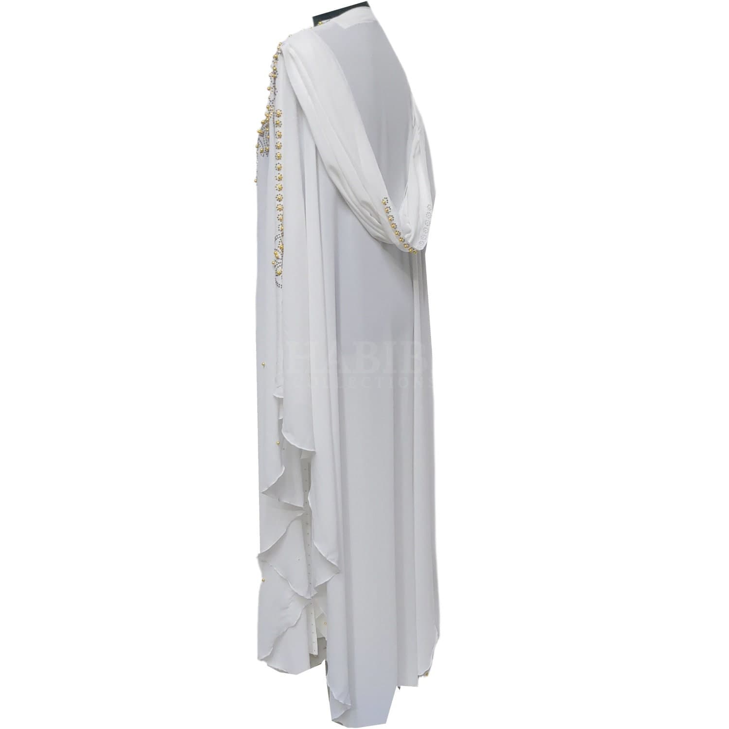 Latest Design Women White Abaya Jilbab Farasha - image 5