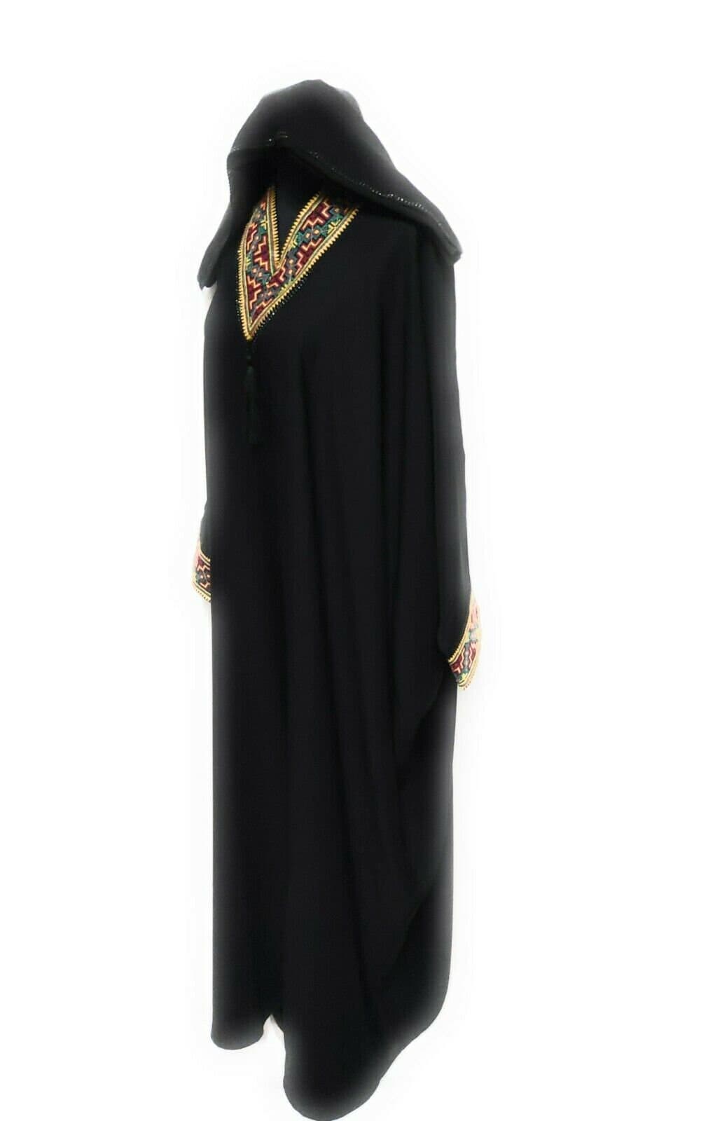Latest Design Women Black Batwing Abaya Farasha Jilbab - image 5