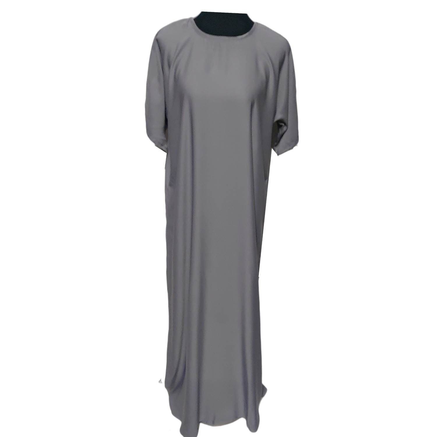 Latest Design Women Silver Grey Abaya With Inner Slip - image 5