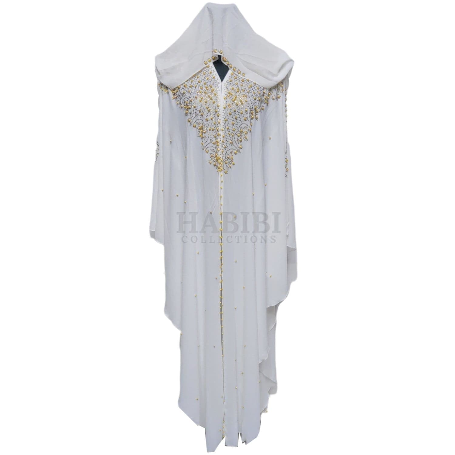 Latest Design Women White Abaya Jilbab Farasha - image 4