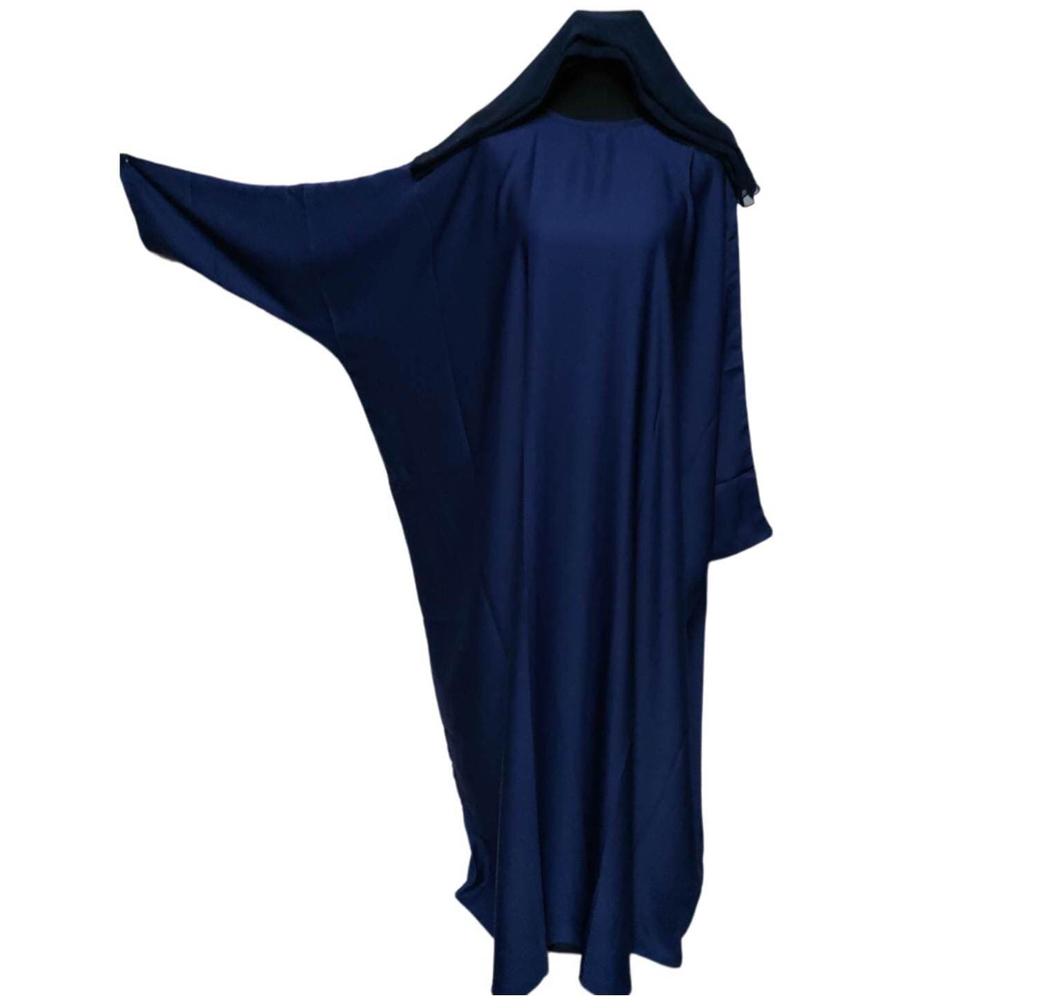 Modern Nida Arabian Blue Abaya Farasha Jalabiya - image 4