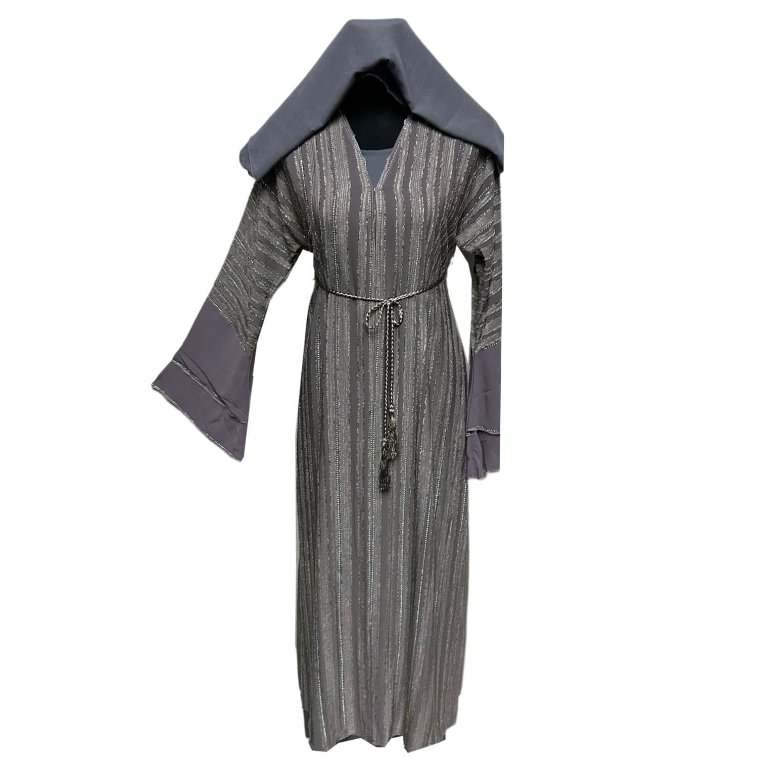 Classic Women's Abaya Farasha Jalabiya Arab Long Dress - image 4