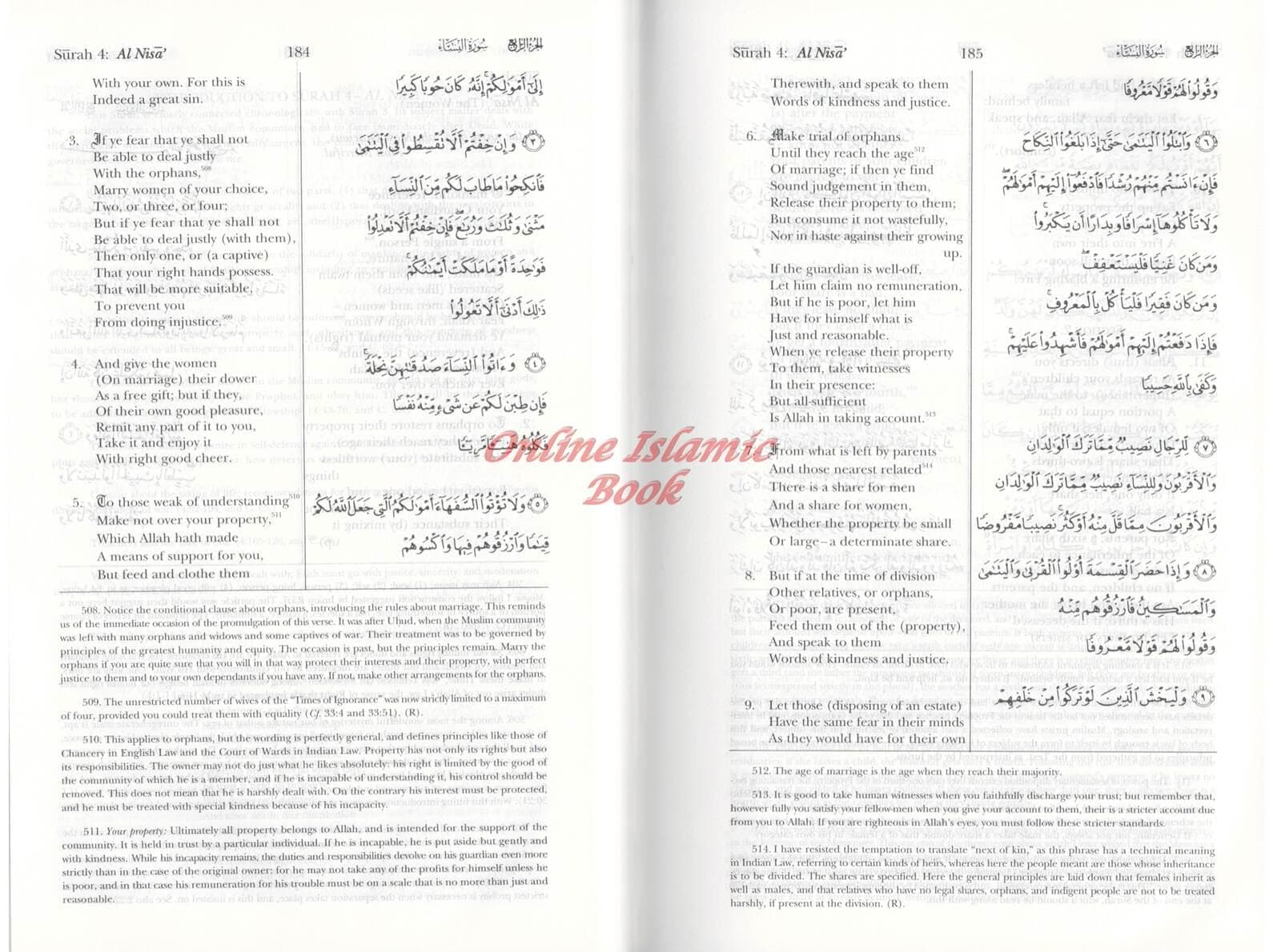 The Holy Quran, English/Arabic, Abdullah Yusuf Ali Translation - image 5