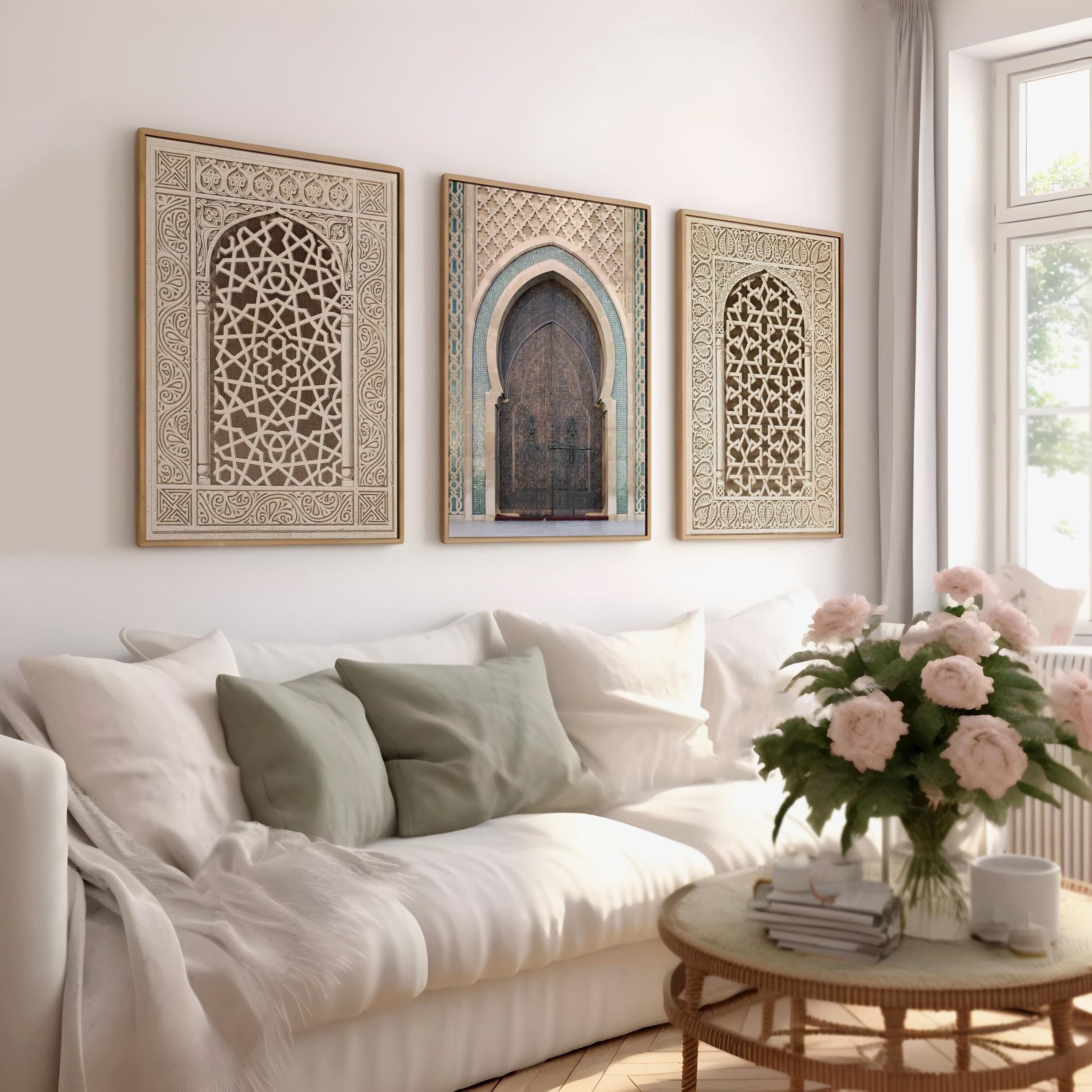 Printable Moroccon Mosque Window Decor Wall Art, Mosque Home Decor, Muslim Wall Art, Islamic Gifts, Mosque Architecture, Ramadan Decor
