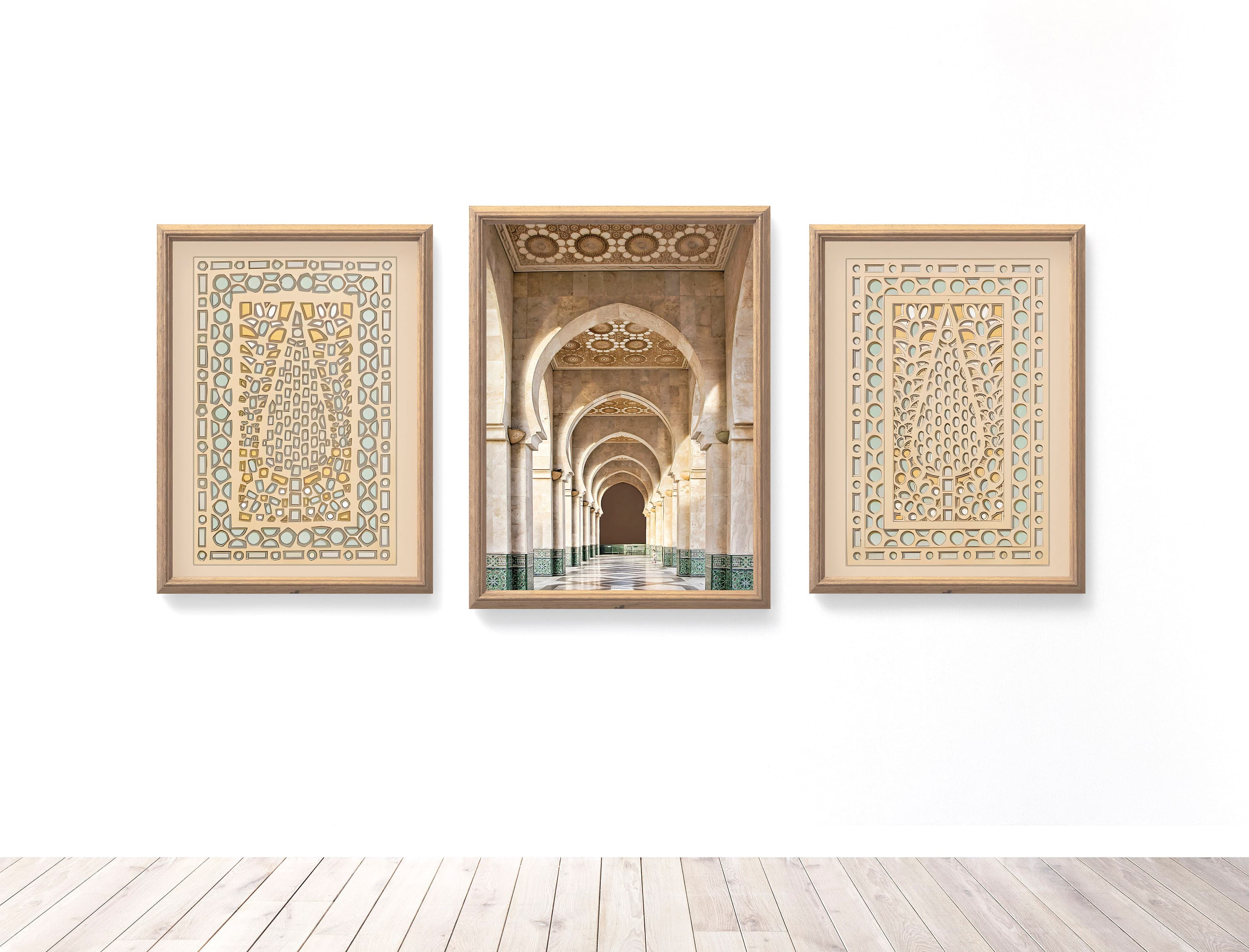 Mosque Window Decor Wall Art, Moroccan Door Print, Islamic Wall Art, Mosque Architecture, Muslim Poster, Islamic Gifts, Arched Door-Set of 3 - image 5