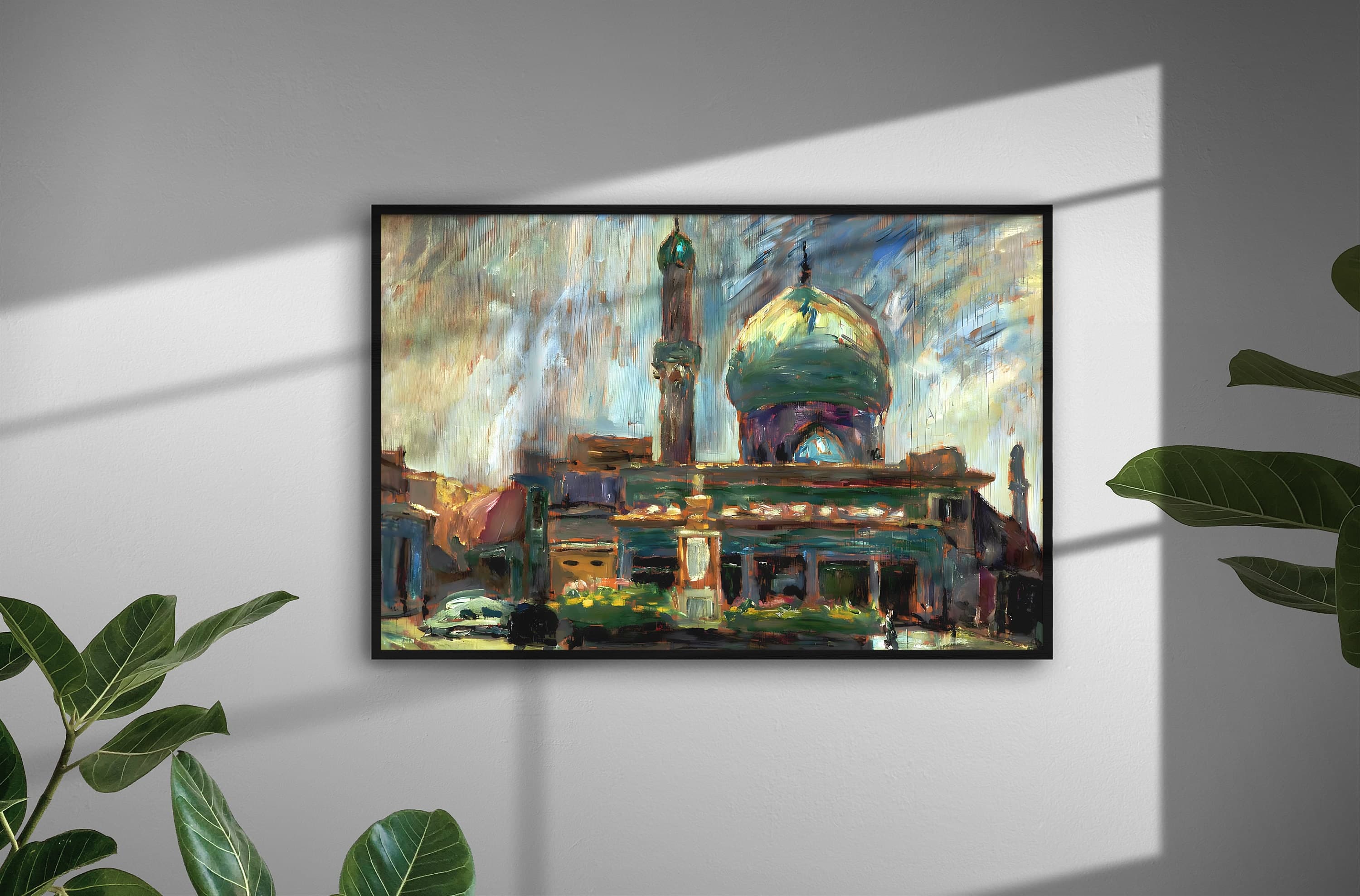 Printable Mosque Wall Art, Islamic oil Painting, Muslim Wedding Gifts, Muslim Wall Decor, Islamic Architecture Dome-Mosque Poster-Home Decor - image 5