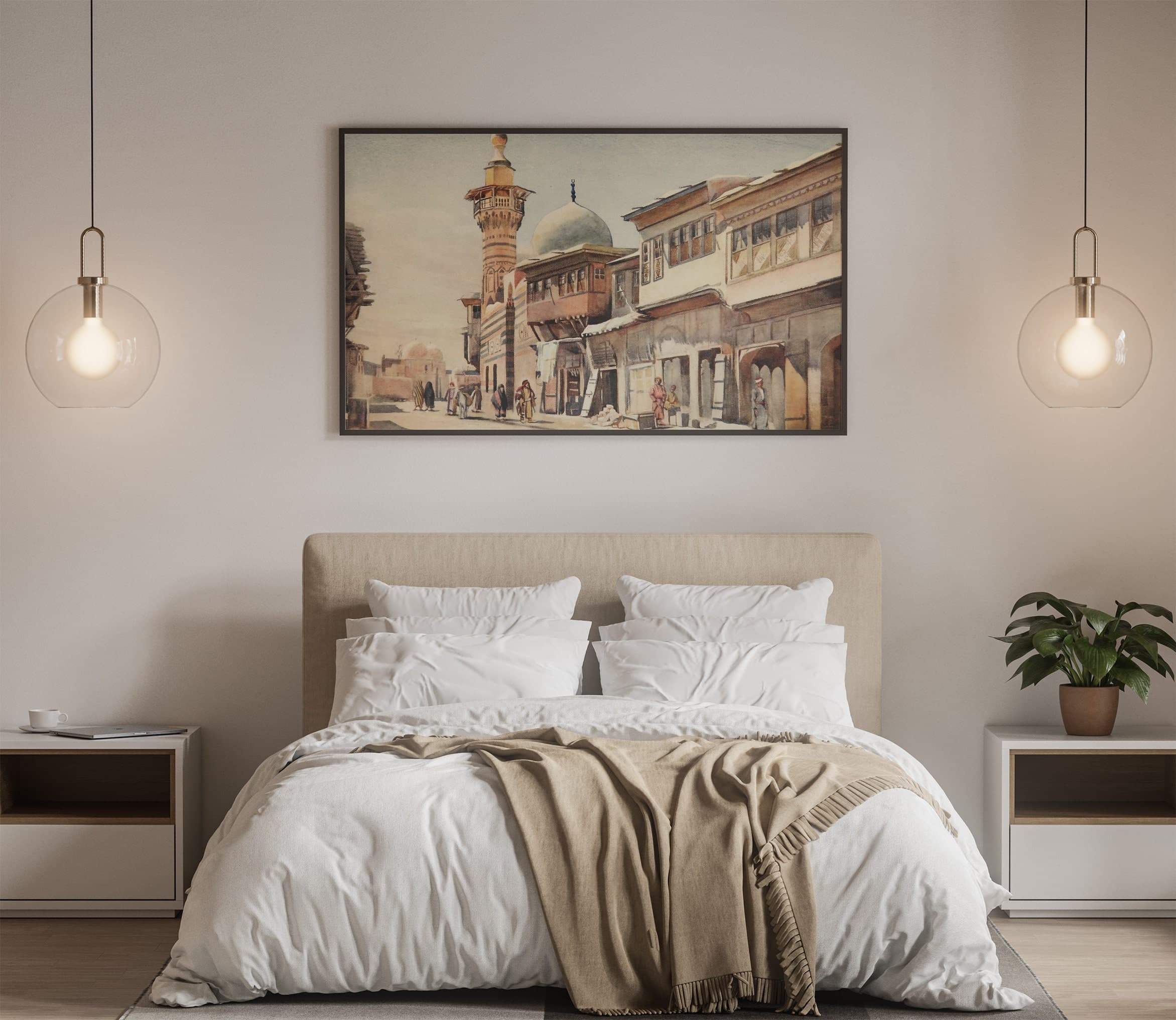 Printable Vintage Damascus Mosque Wall Art, Digital Print, Jerusalem Mosque, Printable Download, Islamic Arab Architecture, DIGITAL DOWNLOAD - image 4