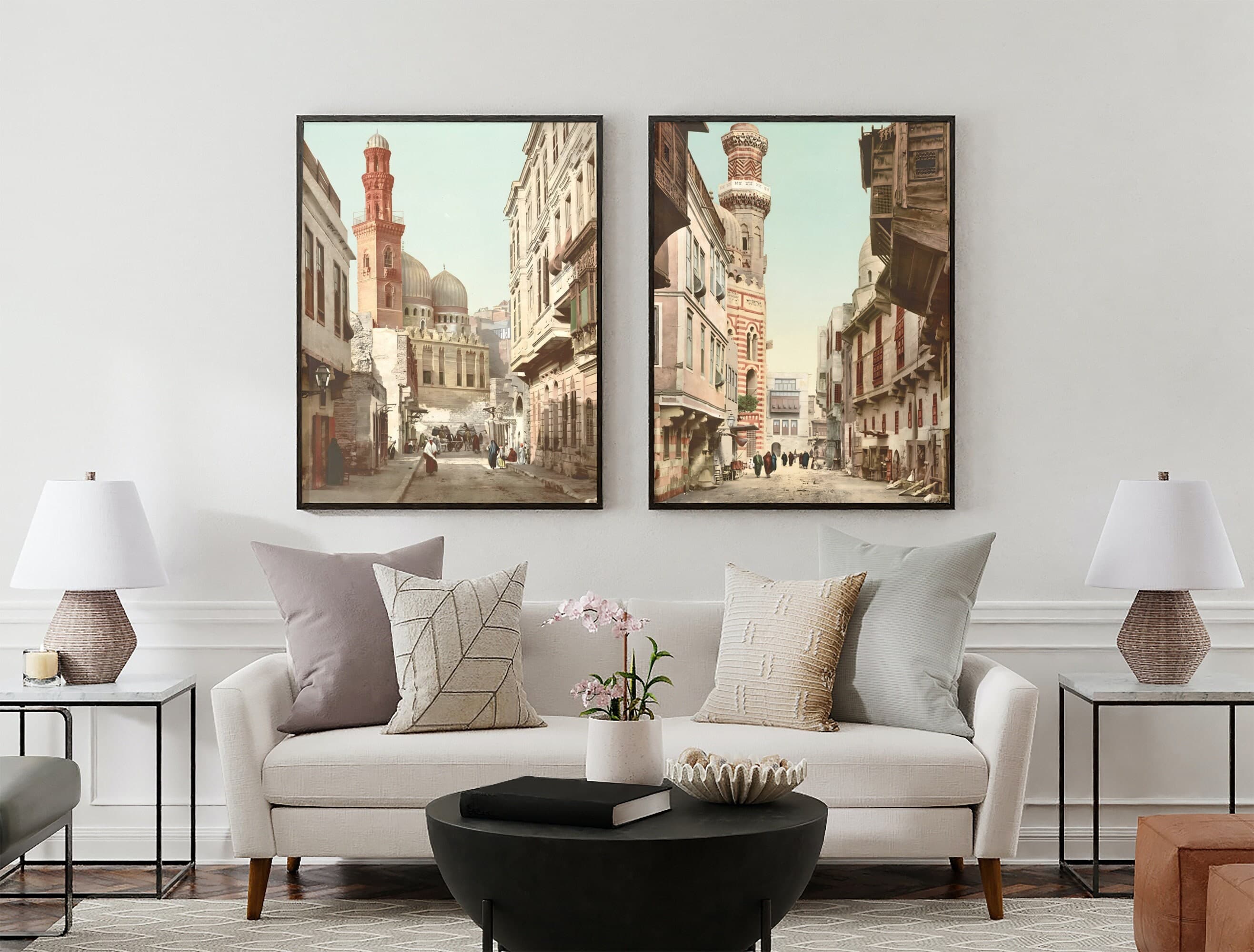 Set of 2 Printable Vintage Cairo Mosque Wall Art, Mosque Poster, Muslim Architecture, Muslim Gift, Islamic Home Decor, Islamic Wall Decor - image 3