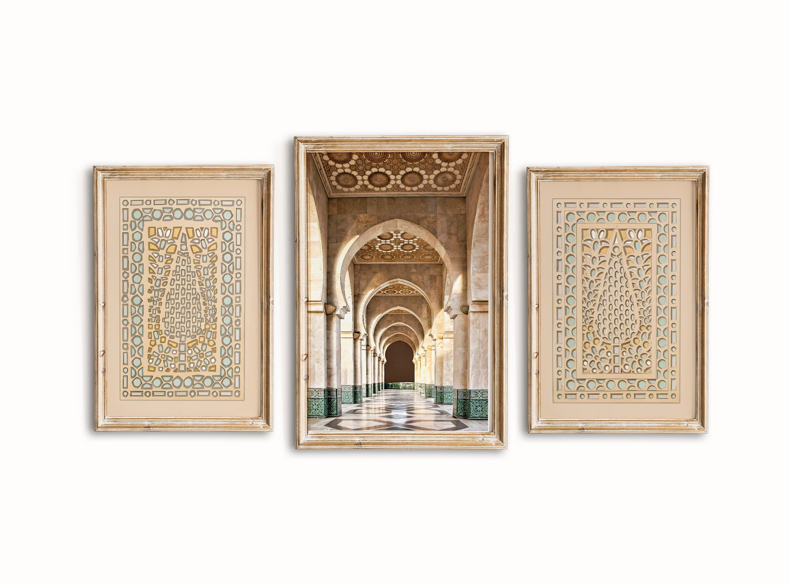 Mosque Window Decor Wall Art, Moroccan Door Print, Islamic Wall Art, Mosque Architecture, Muslim Poster, Islamic Gifts, Arched Door-Set of 3 - image 4
