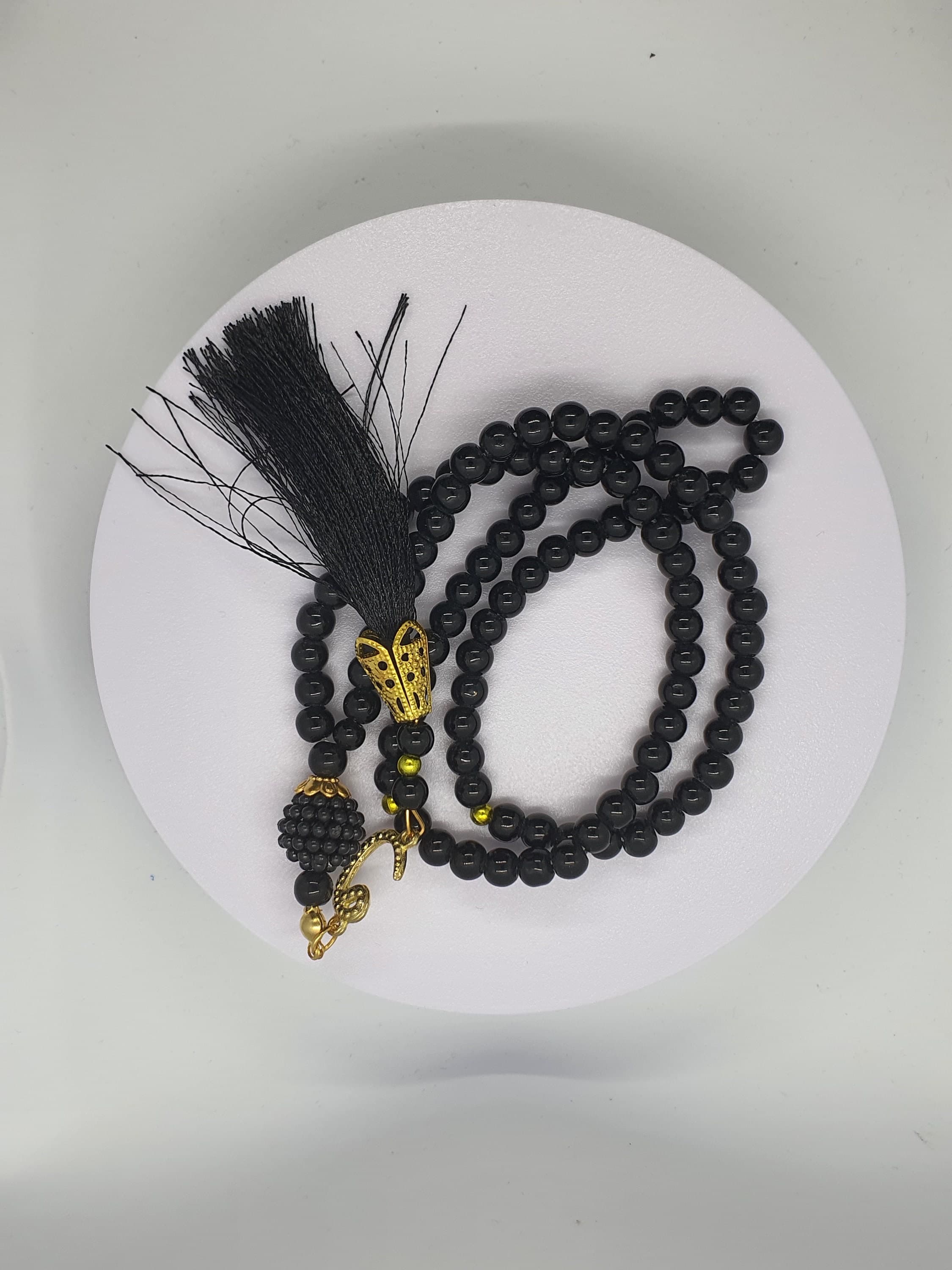 Vav Pearl Misbaha Tasbih Set – Handmade Prayer Beads, Dhikr Beads, Islamic Gift, Ramadan Gift, Ameen Favor, Muslim Gift - image 4