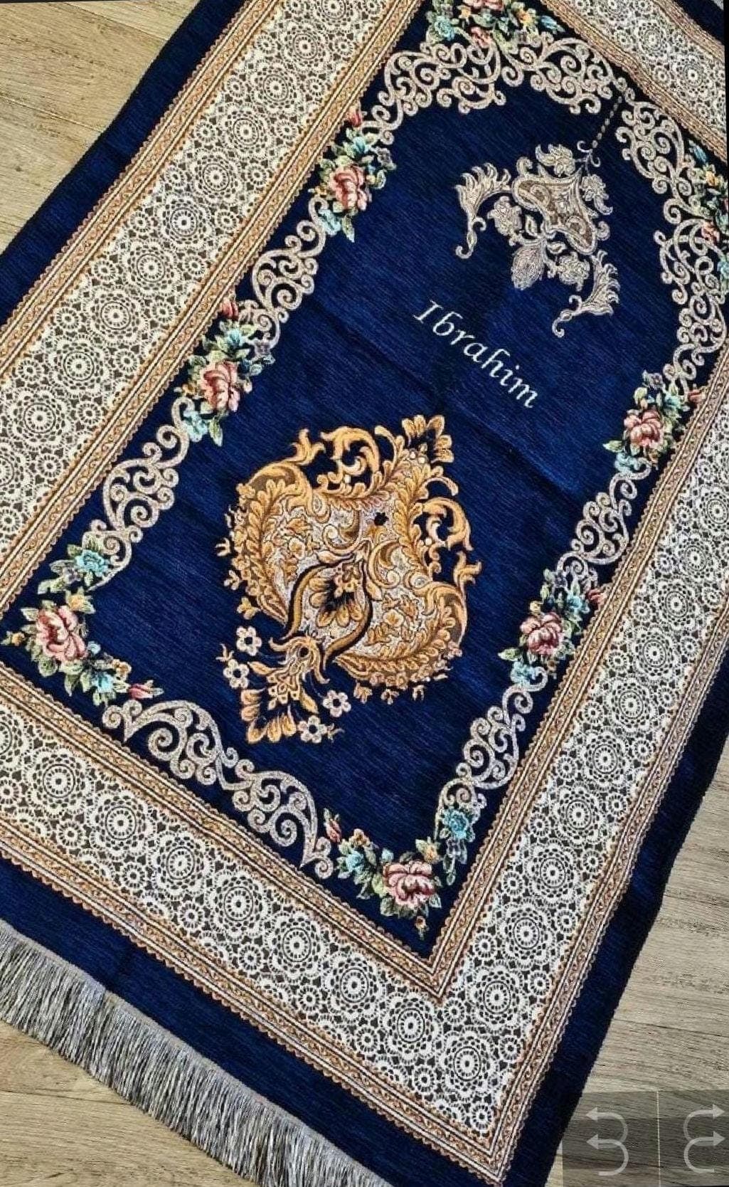 Islamic personalised prayer mat | custom muslim gift | Eid Ramadan Nikkah Wedding Gift for Him Her | Birthday gift Musallah Janamaz islam - image 4