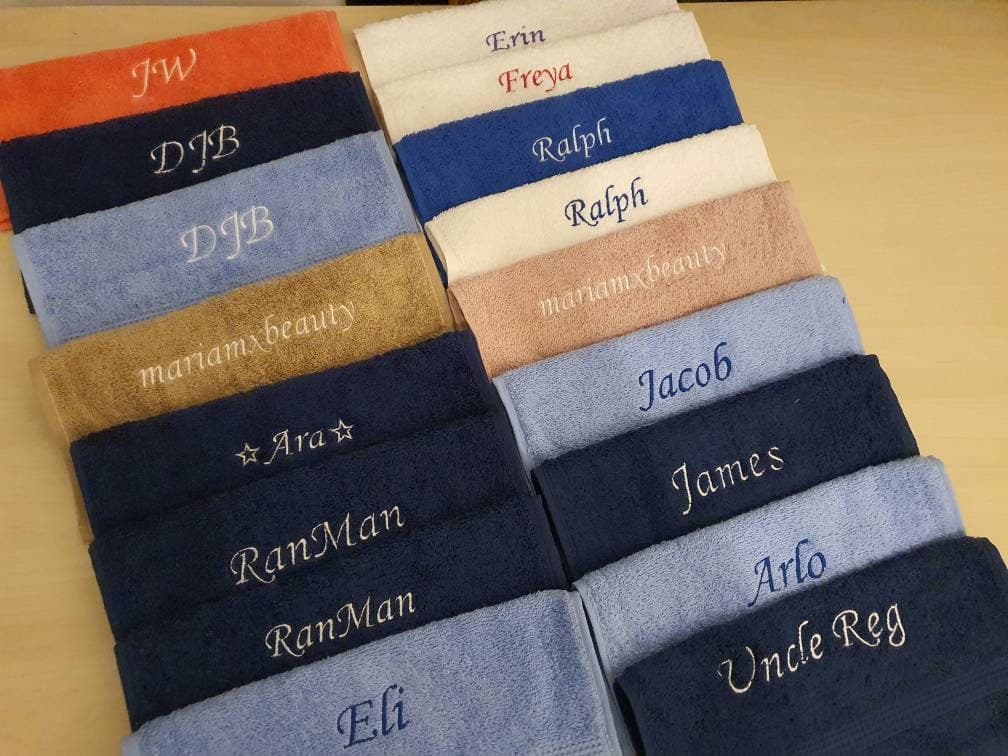 Personalised Face Towel | Custom Embroidered Flannel | Soft Egyptian Cotton | Gym Beauty Skincare Gift | Baby Makeup Cloth