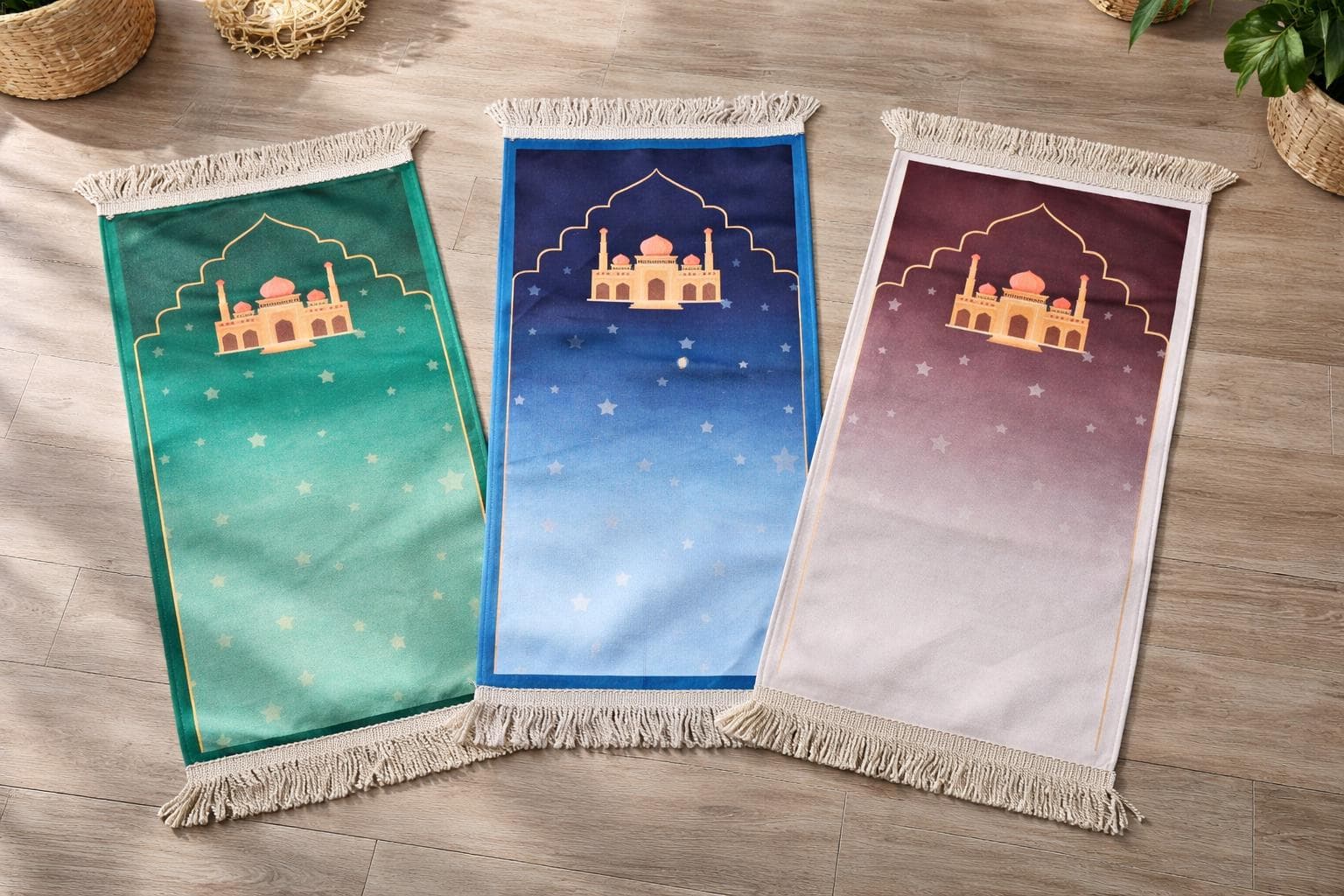 Personalised Prayer Mat | Kids Rug | Children Babies Toddler Salah Prayer Mat | Sajada | Eid Gift | Ramadan | Islamic Gift Trending | Mocha - image 3