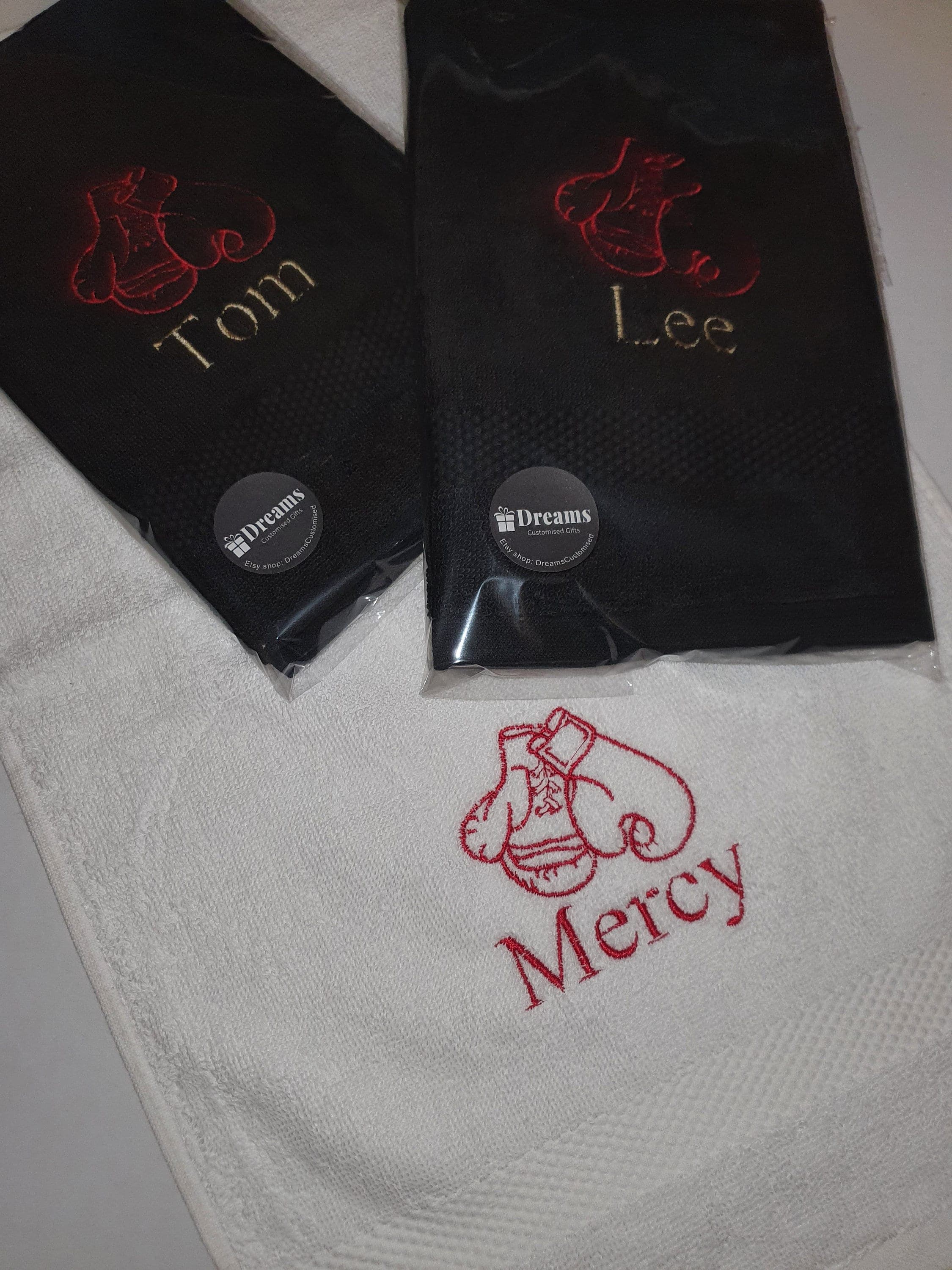 Boxing Towel, Gym Towel, Sports Embroidered Towel
