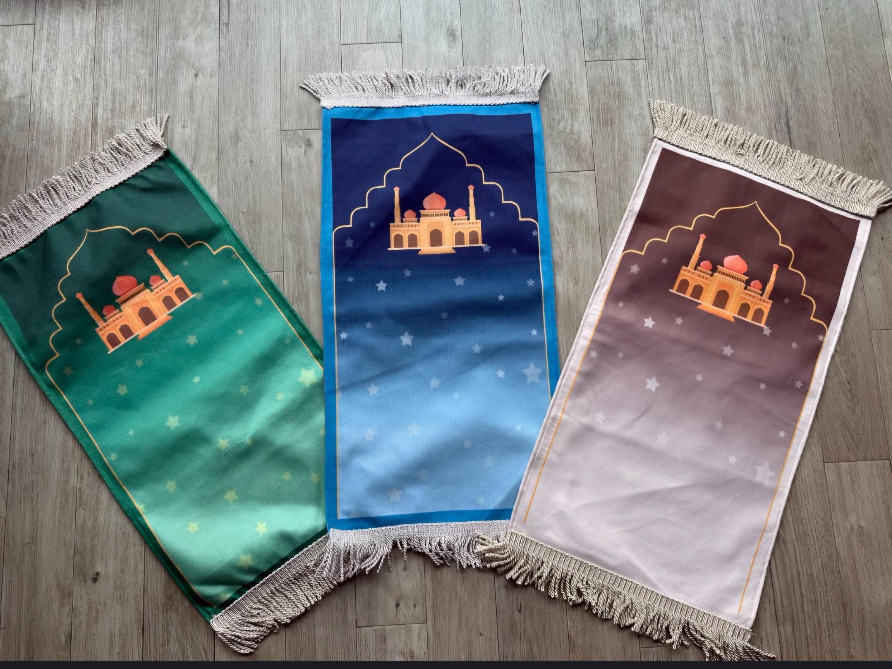 Personalised Kids Prayer Mat – Baby & Toddler Salah Rug | Soft Sajada for Children | Eid Gift | Ramadan Gift | Islamic Muslim Mat