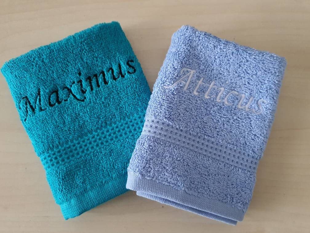 Personalised Face Towel | Custom Embroidered Flannel | Soft Egyptian Cotton | Gym Beauty Skincare Gift | Baby Makeup Cloth