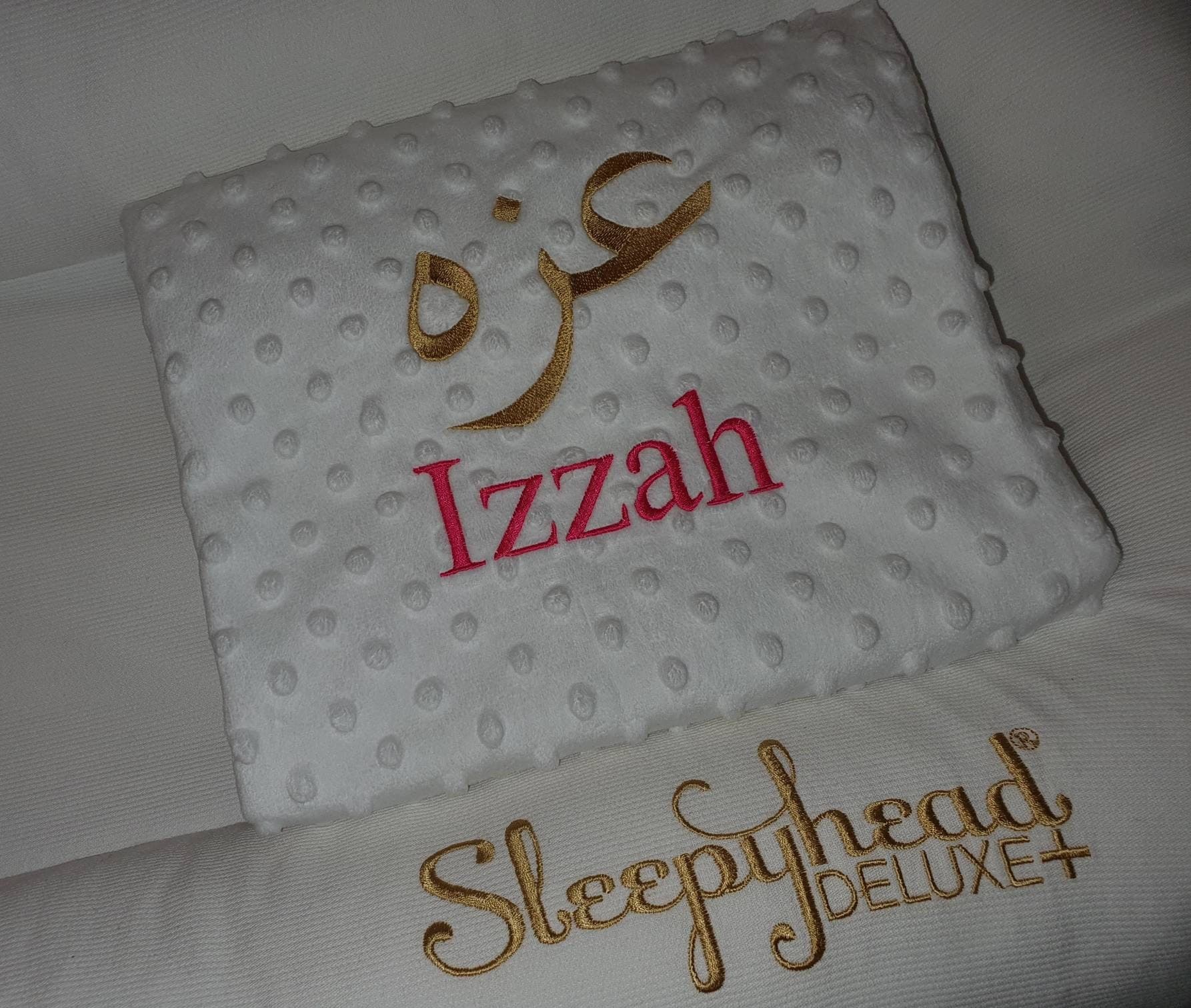 Personalised Baby Blanket with Name in English and Arabic – Soft Newborn Gift | Islamic Baby Shower Present | Custom Keepsake Blanket - image 3